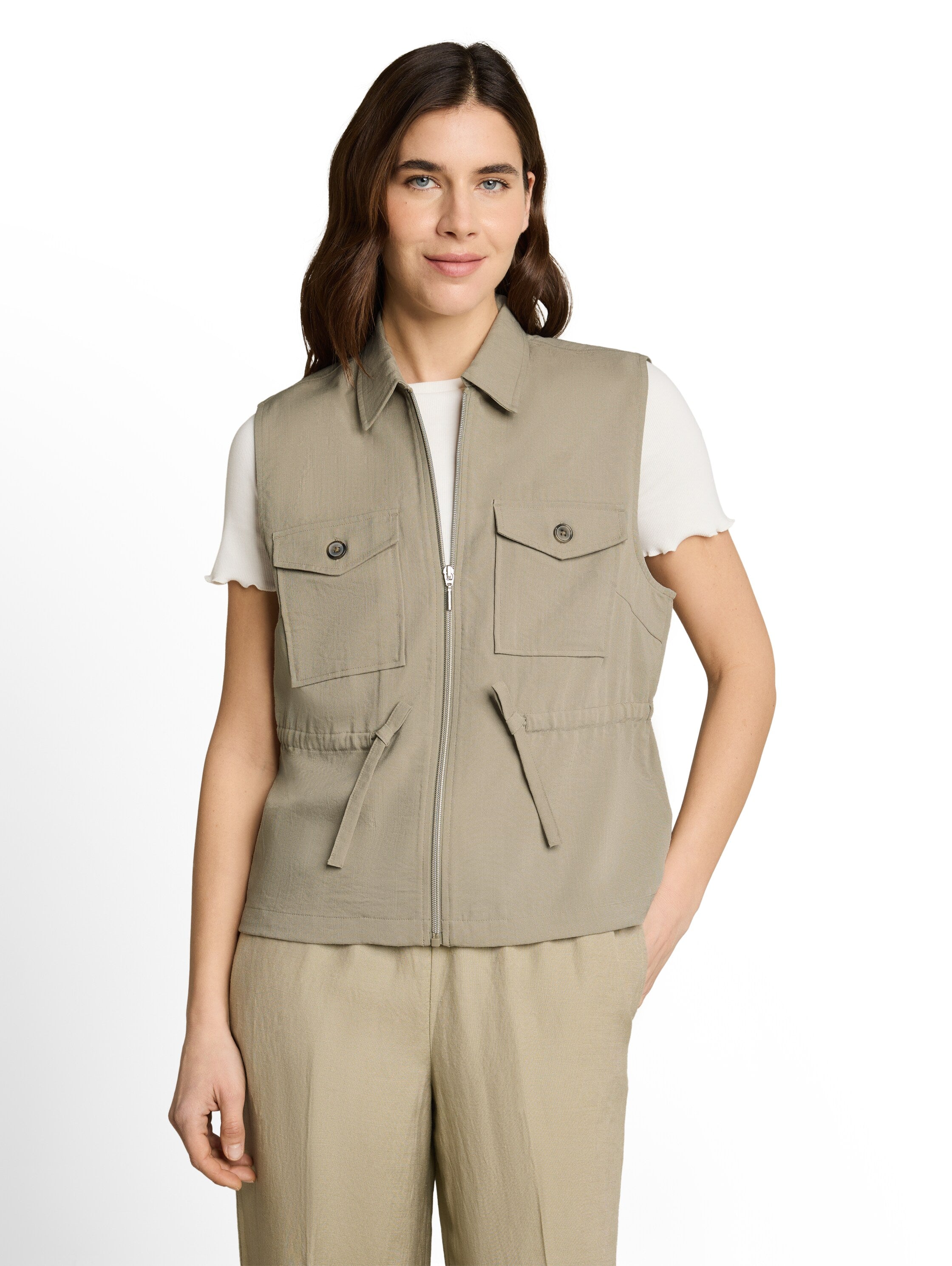 Tom Tailor Damen Blazer Silver Olive