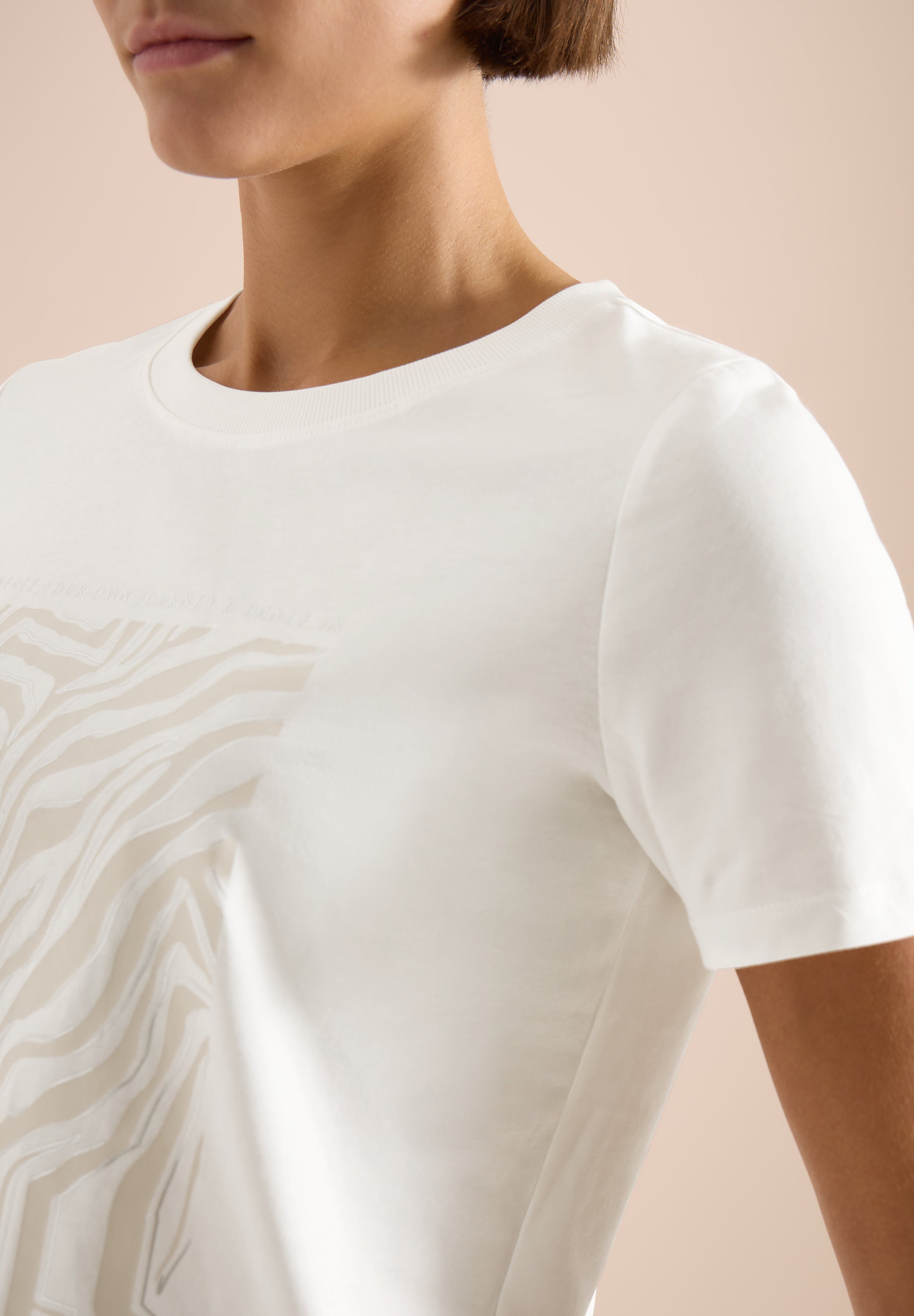 Cecil Damen T-Shirts Vanilla W