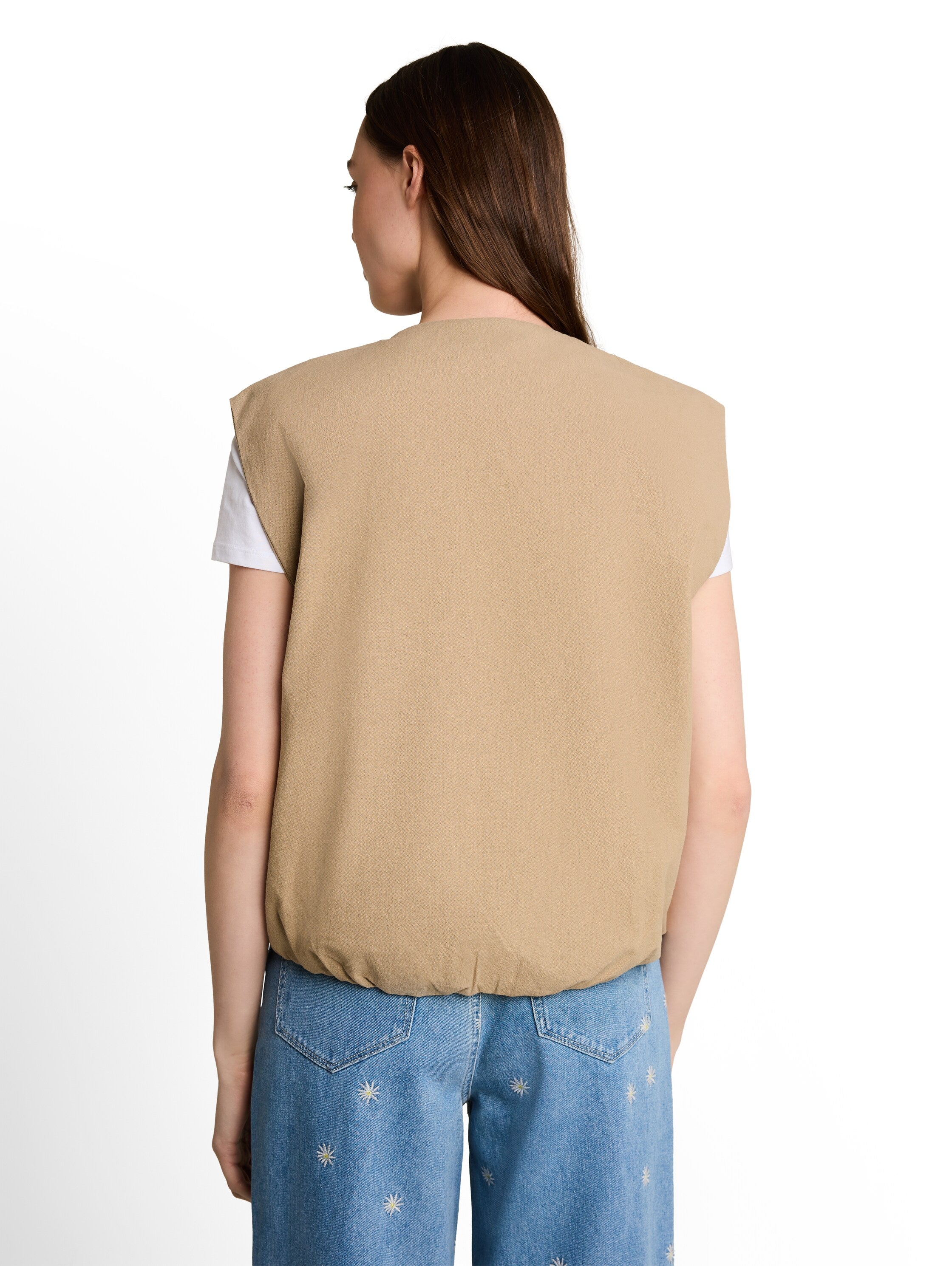 Tom Tailor denim Damen Indoorwesten Mink Beige
