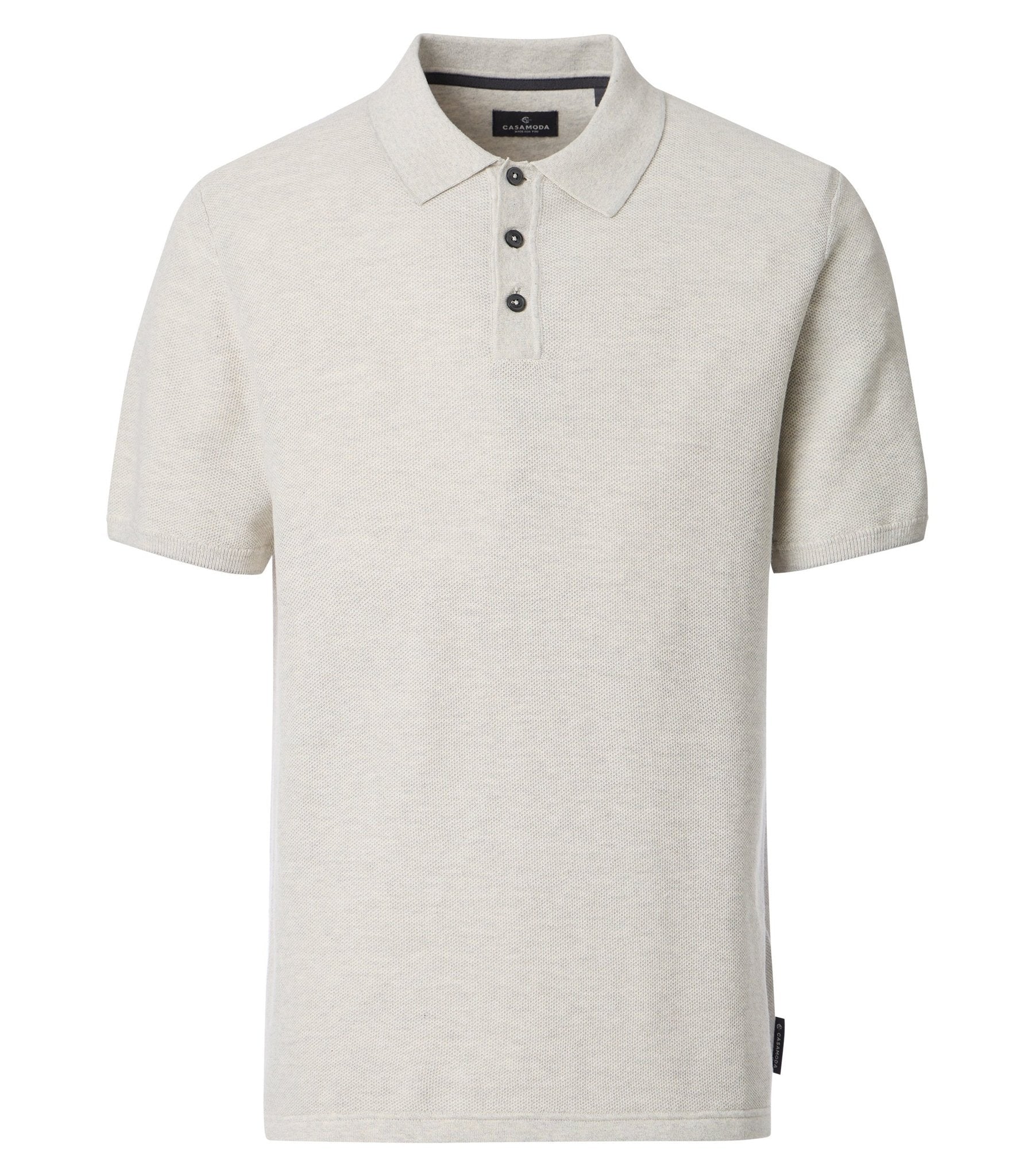 Casa Moda Herren Polo-Shirts  Silber