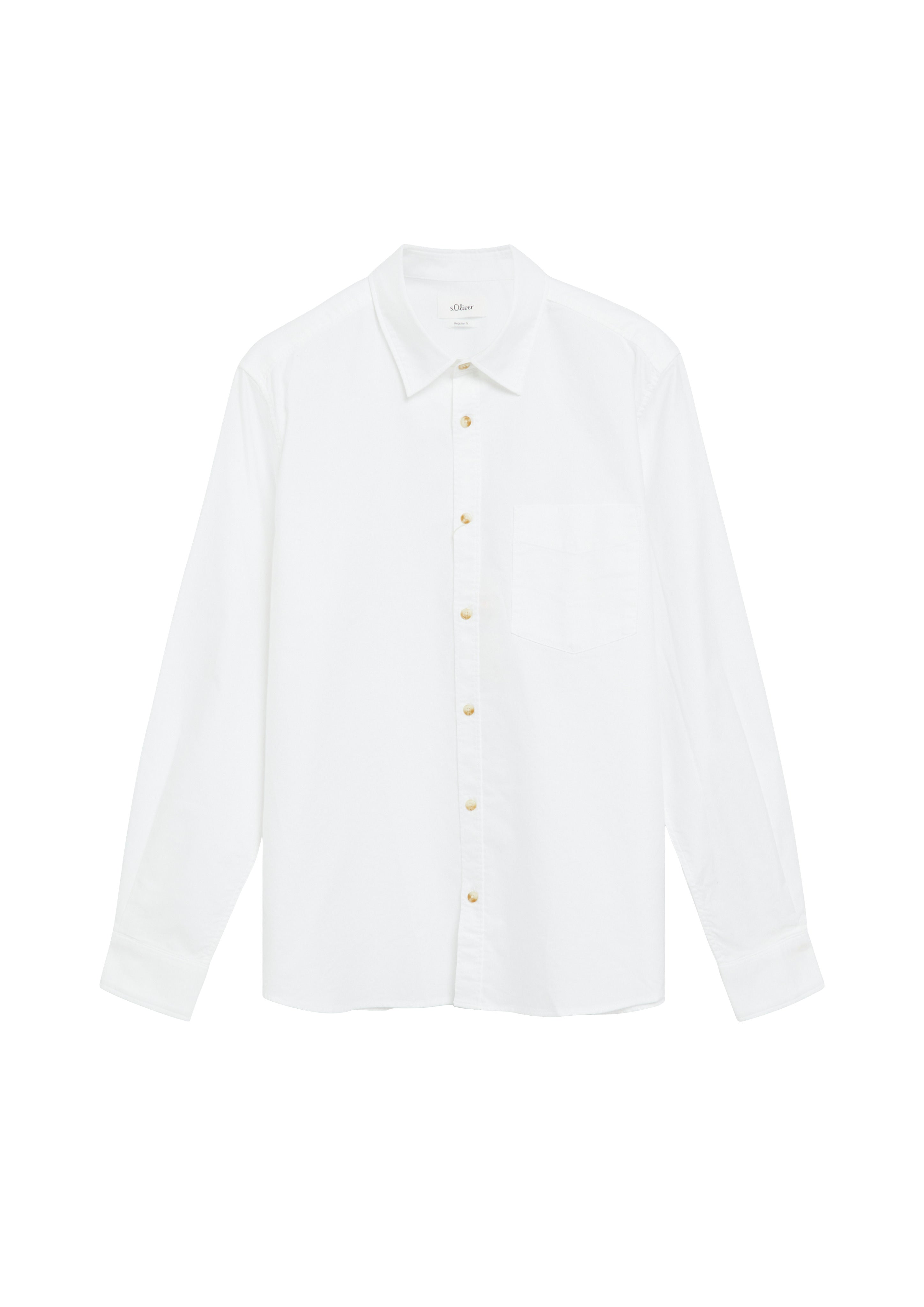 S. Oliver red Herren Hemden lang  White