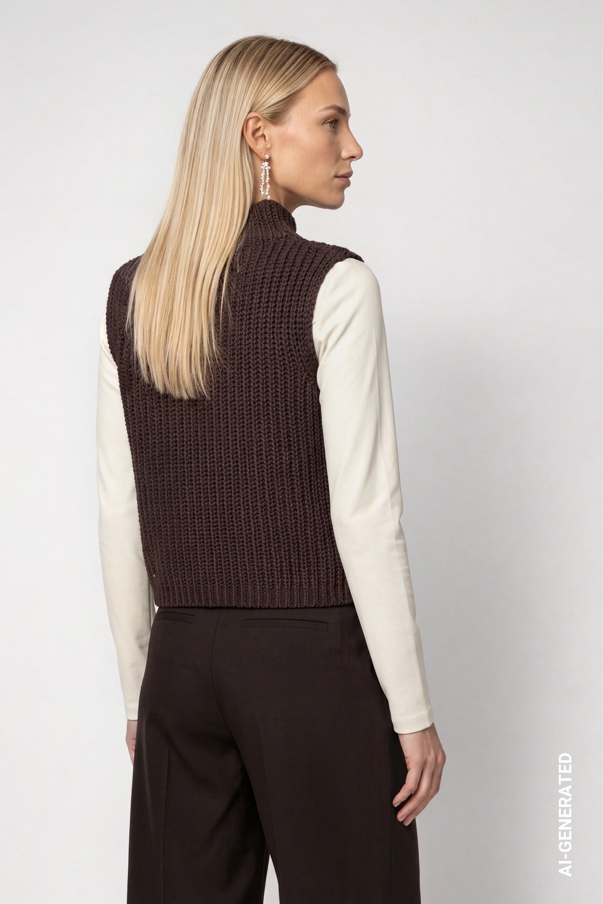 Monari Damen Pullover Black Coffe