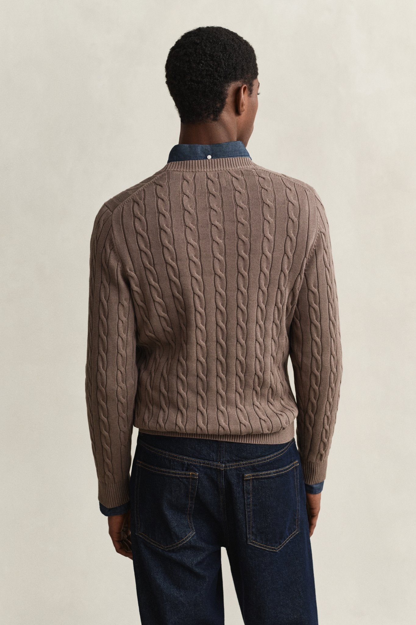 Gant Herren Pullover Faded Taupe