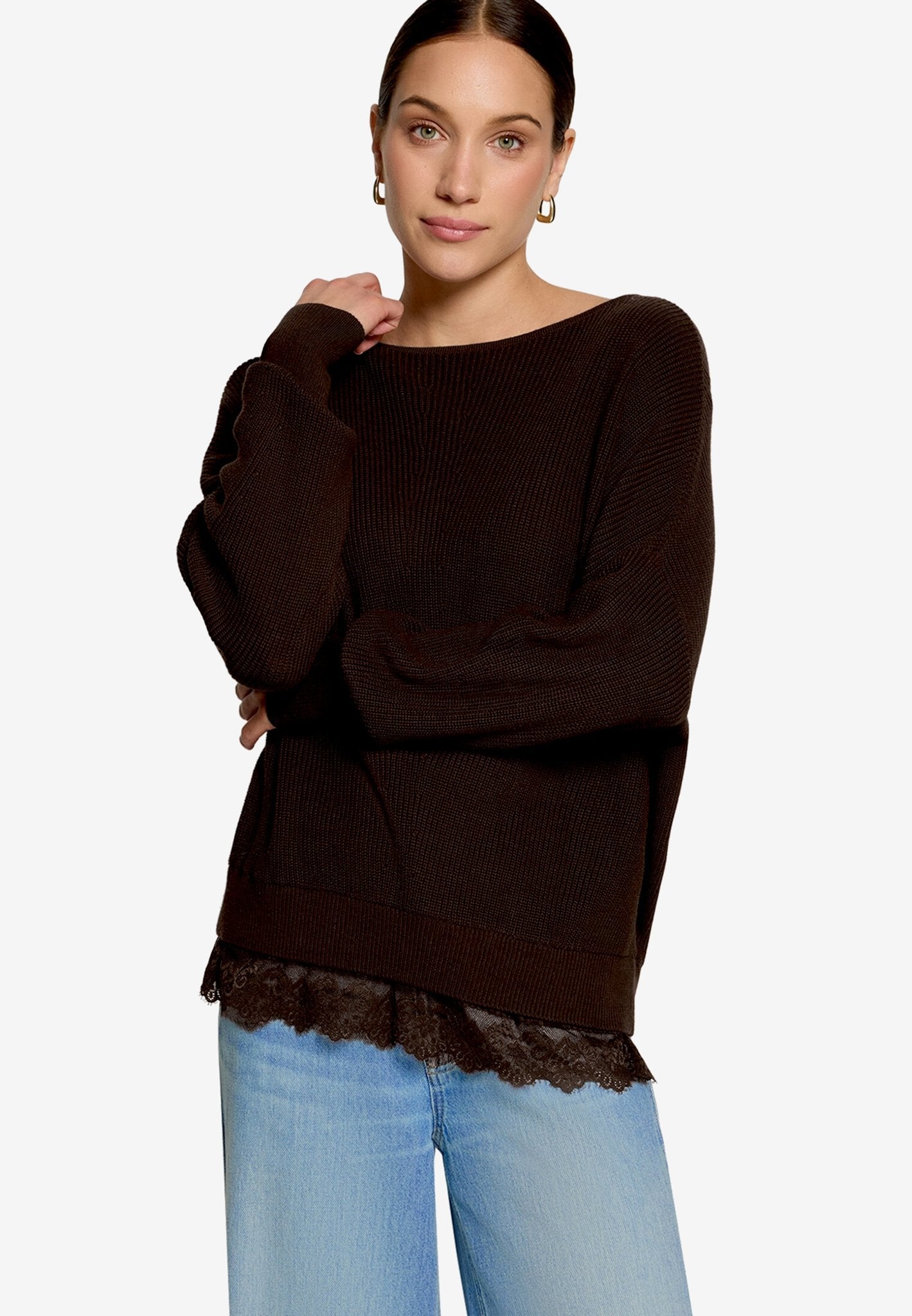 Zero Damen Pullover Chocolate Plum