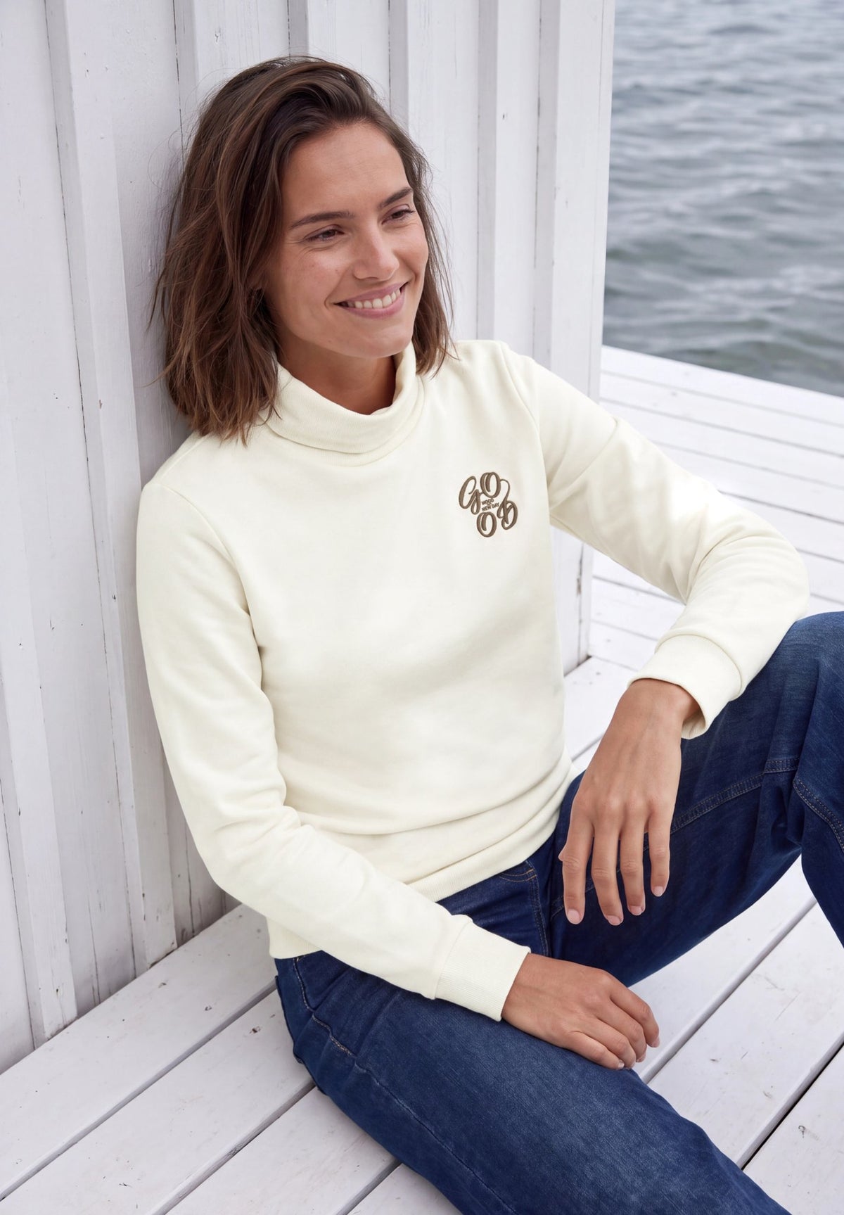 Cecil Damen T-Shirts Vanilla W