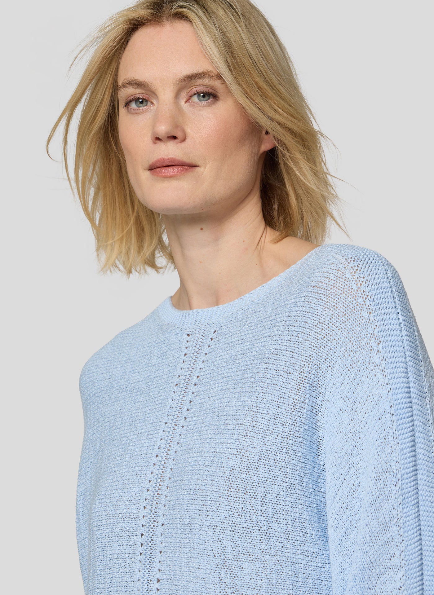 Rabe Damen Pullover Himmelblau