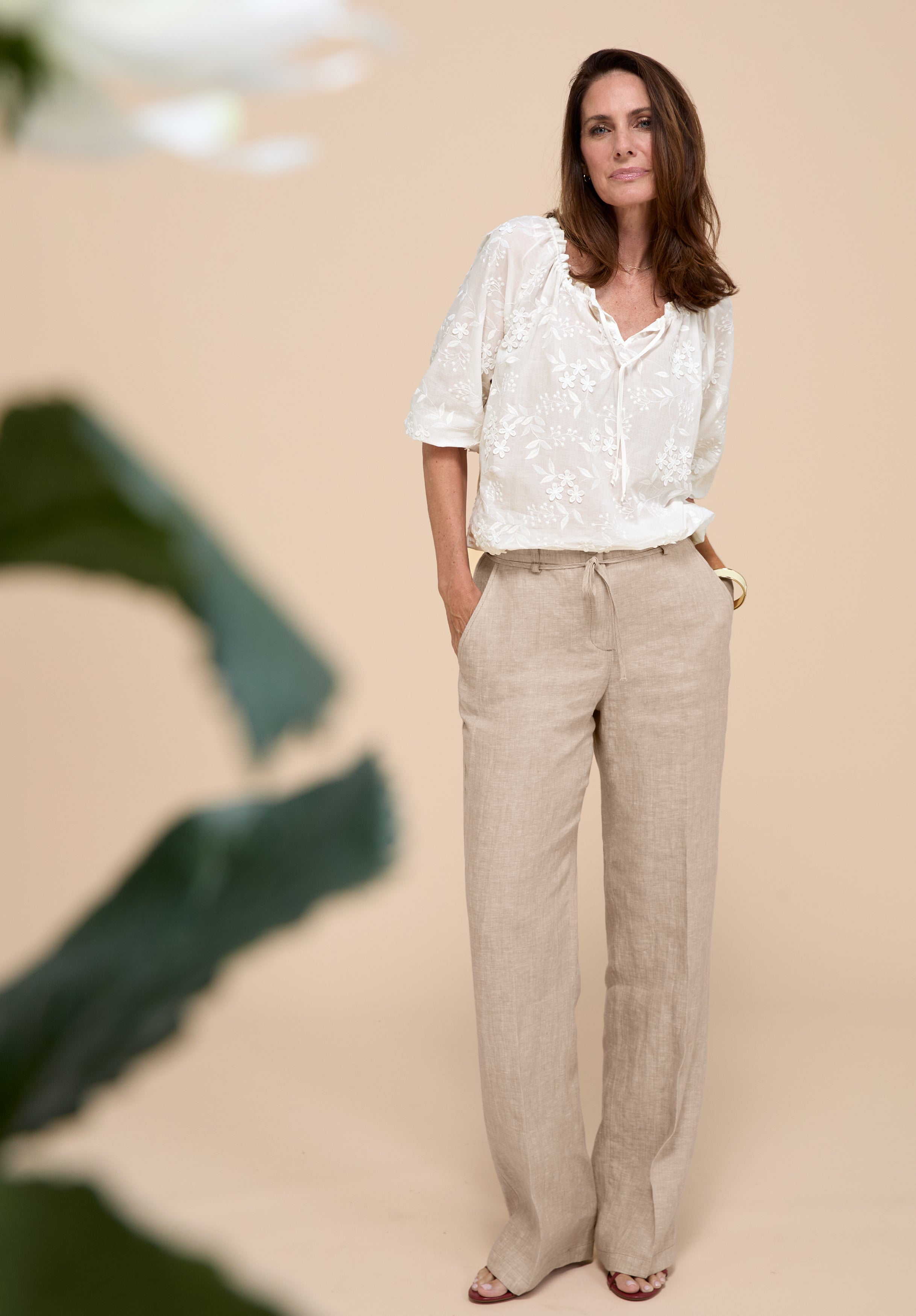 Bianca Damen Hosen Caramel Melange