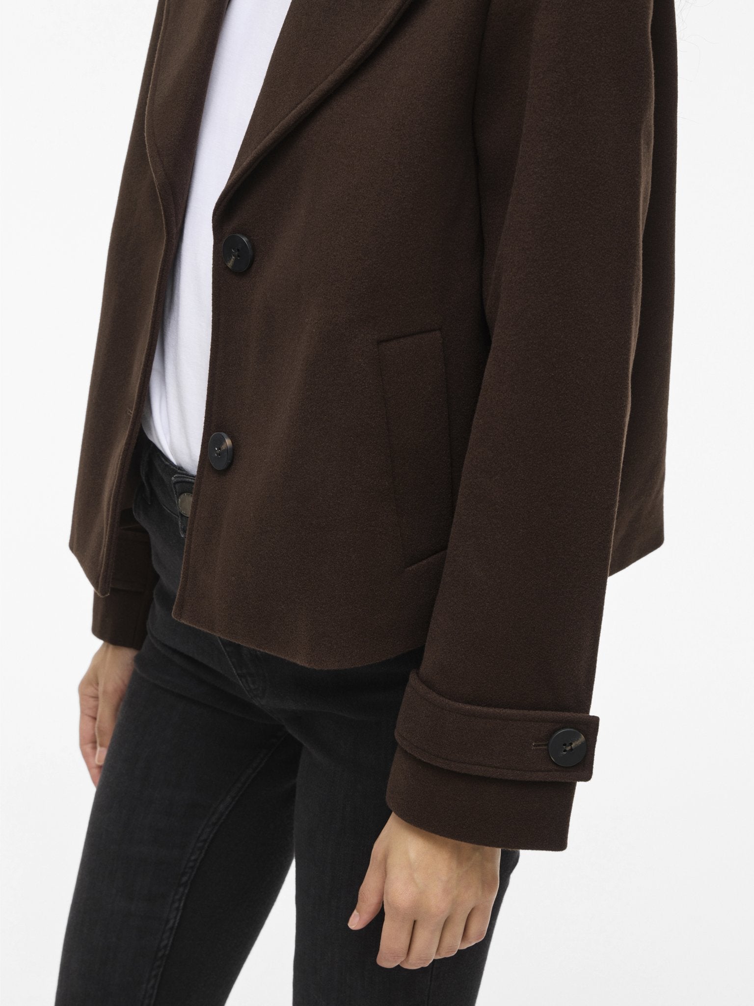 Vila Damen Jacken Coffee Bean