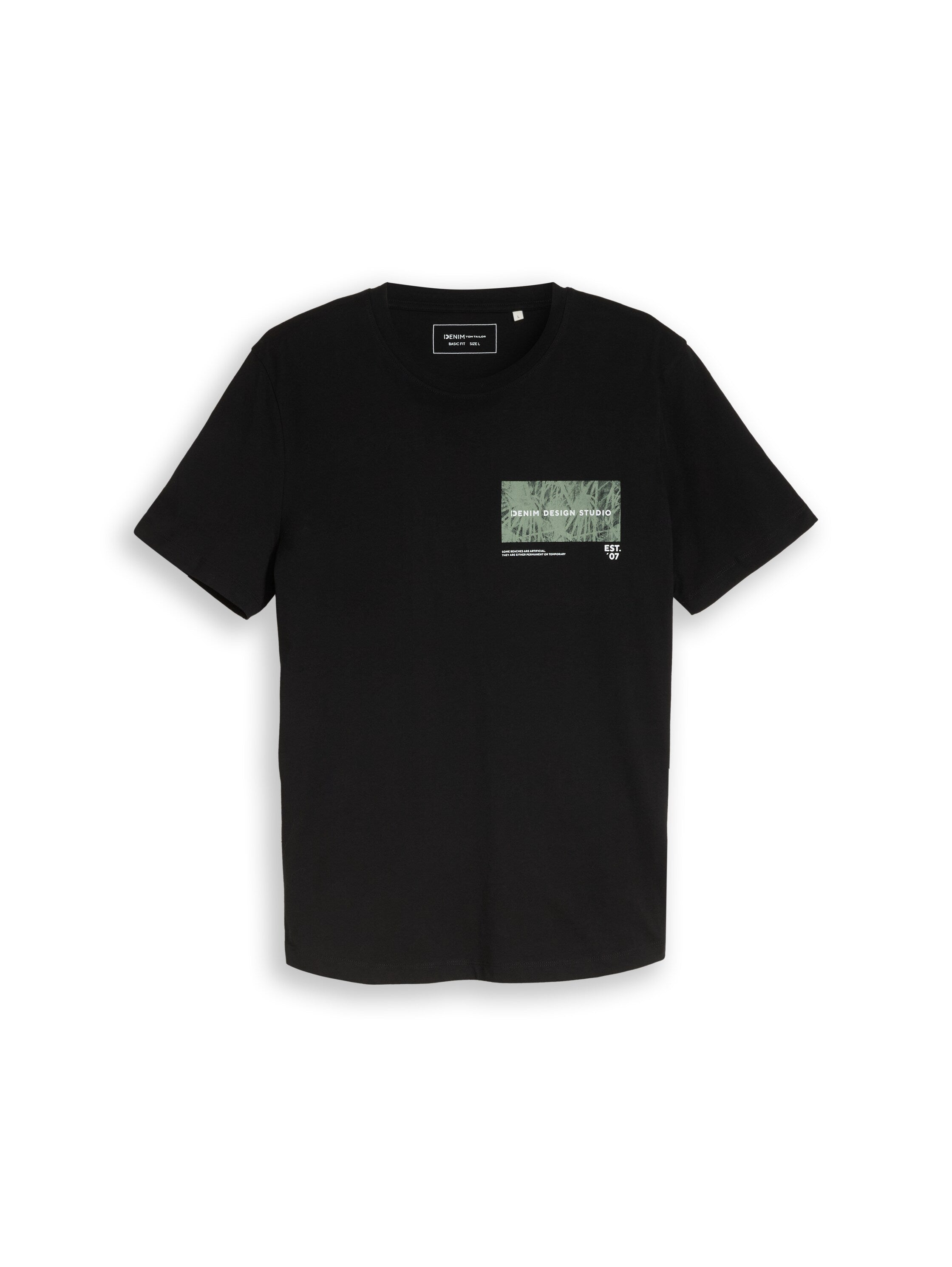 Tom Tailor denim Herren T-Shirts kurz Black