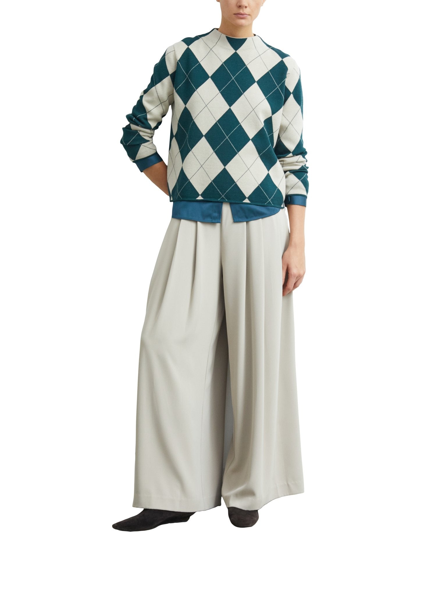 Comma Damen Pullover J Blue