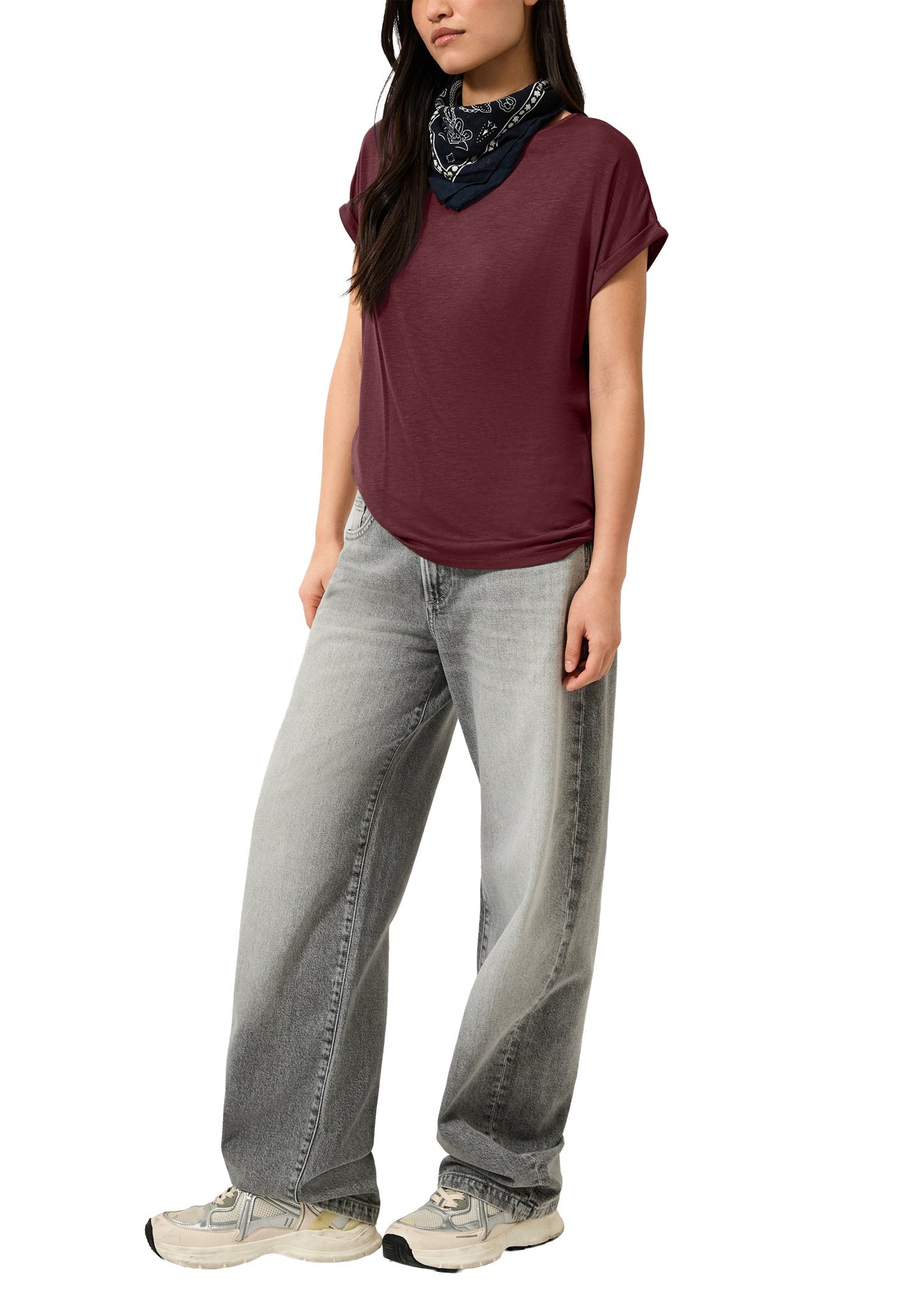 QS by S.Oliver Damen T-Shirts  Red