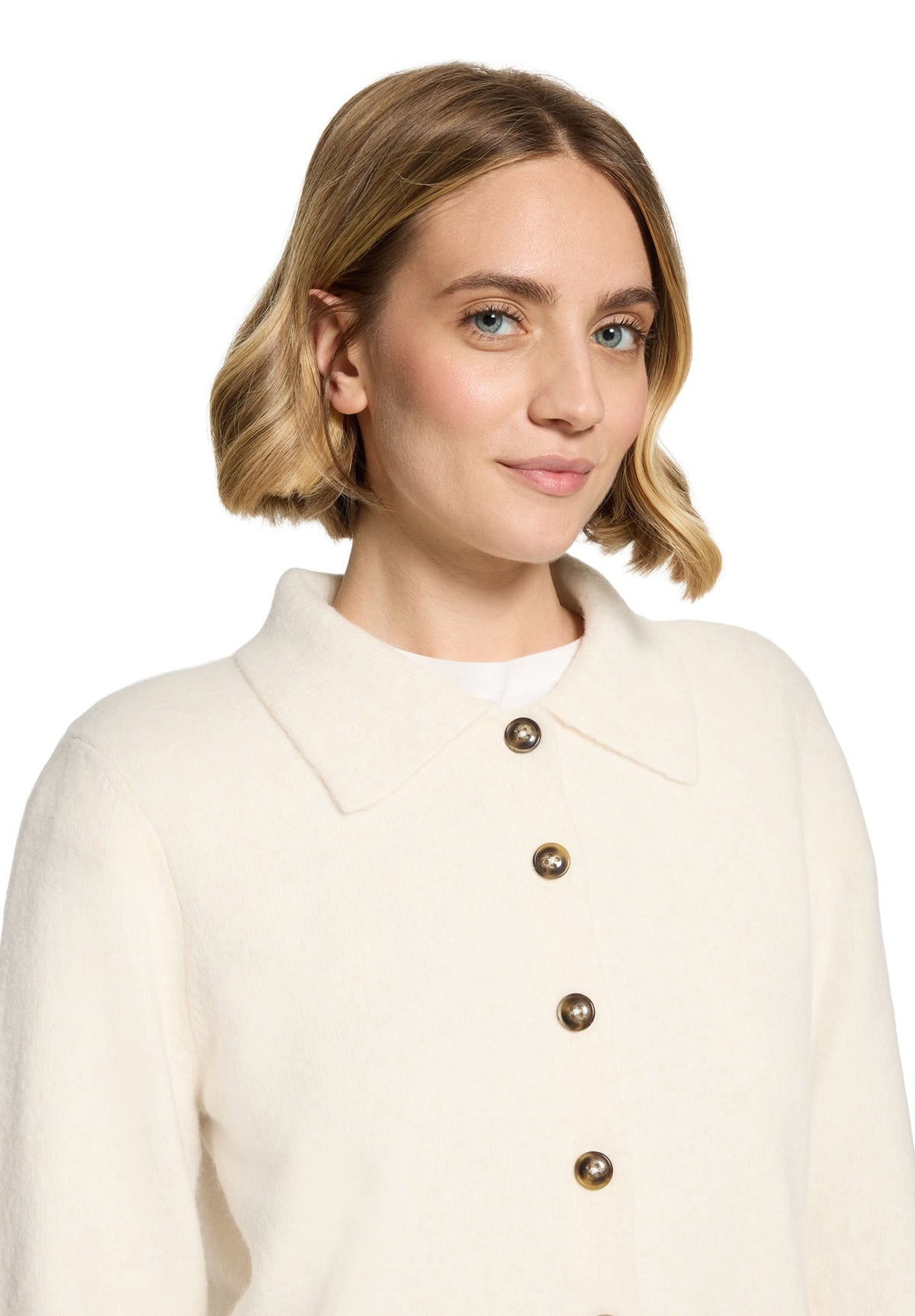 Cartoon Damen Strickjacken Bright Cream Me