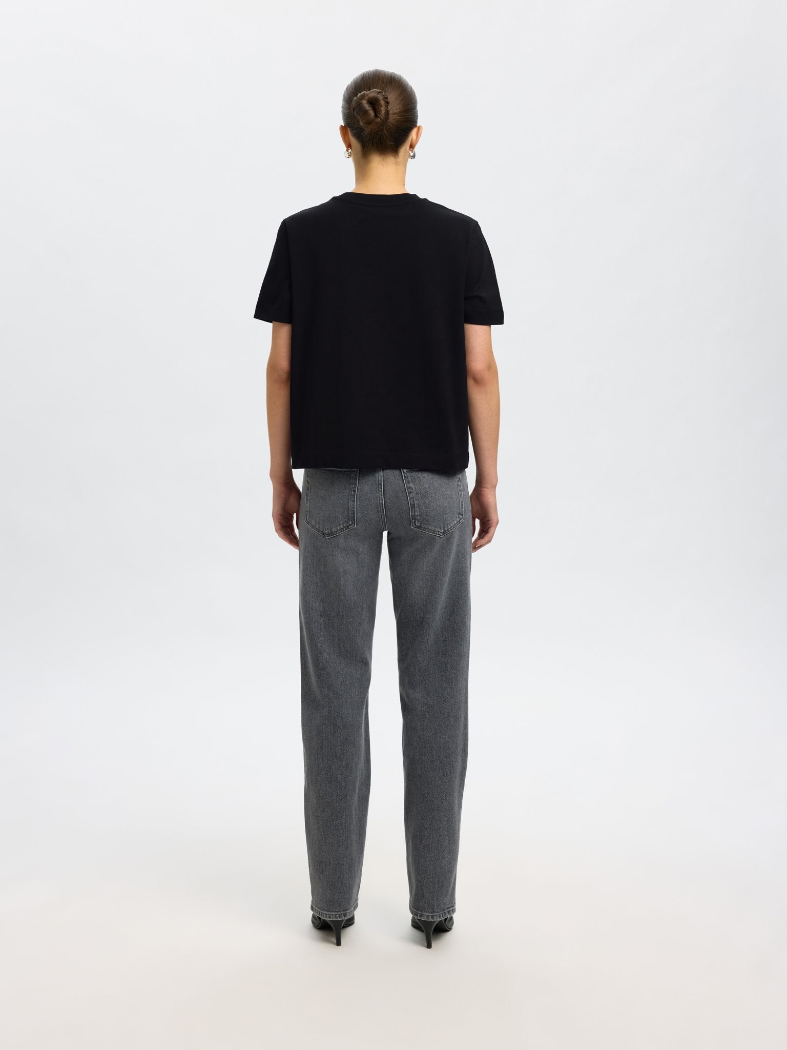 Selected Femme Damen T-Shirts Black