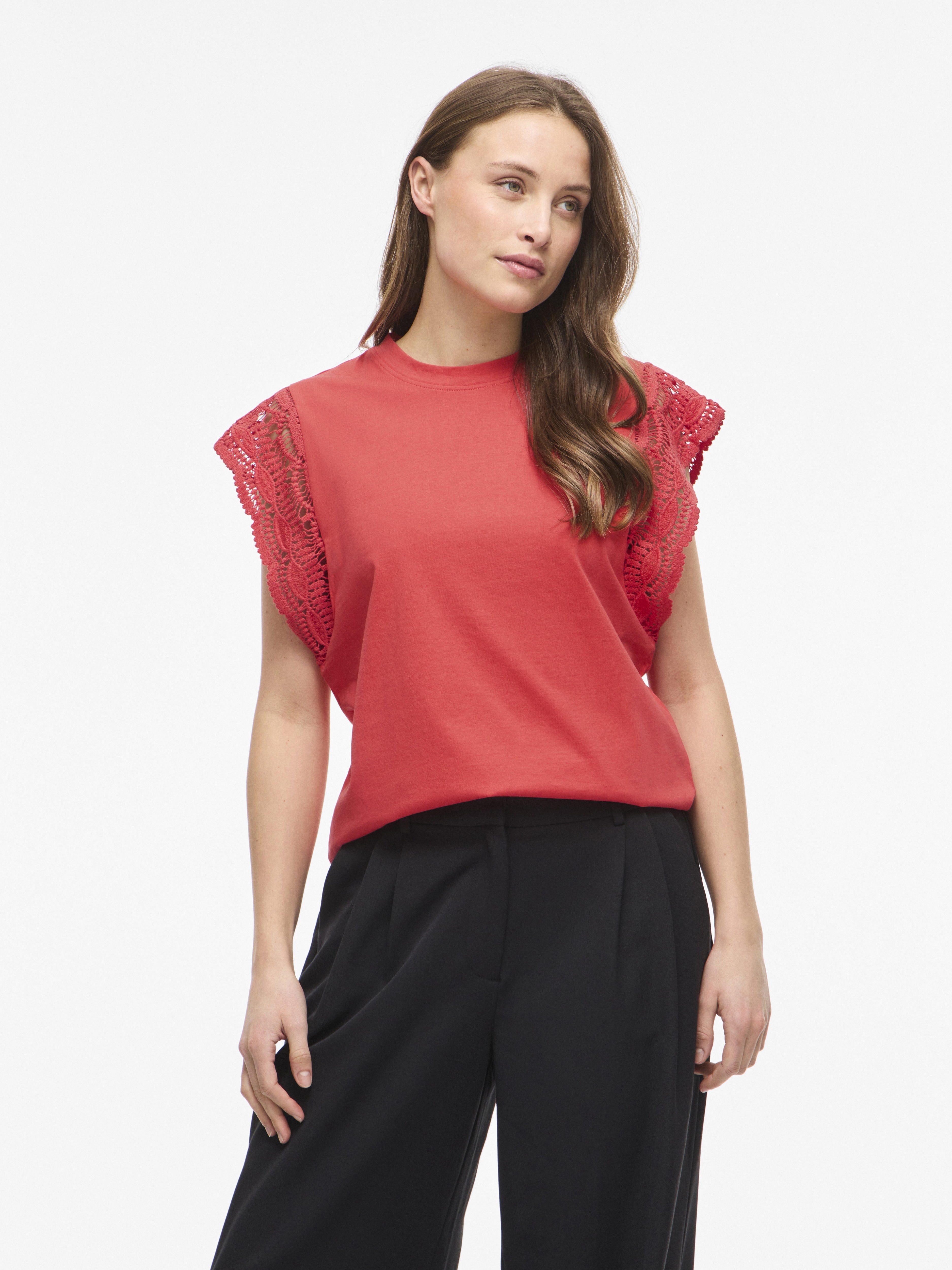 Vila Damen Tops Hibiscus