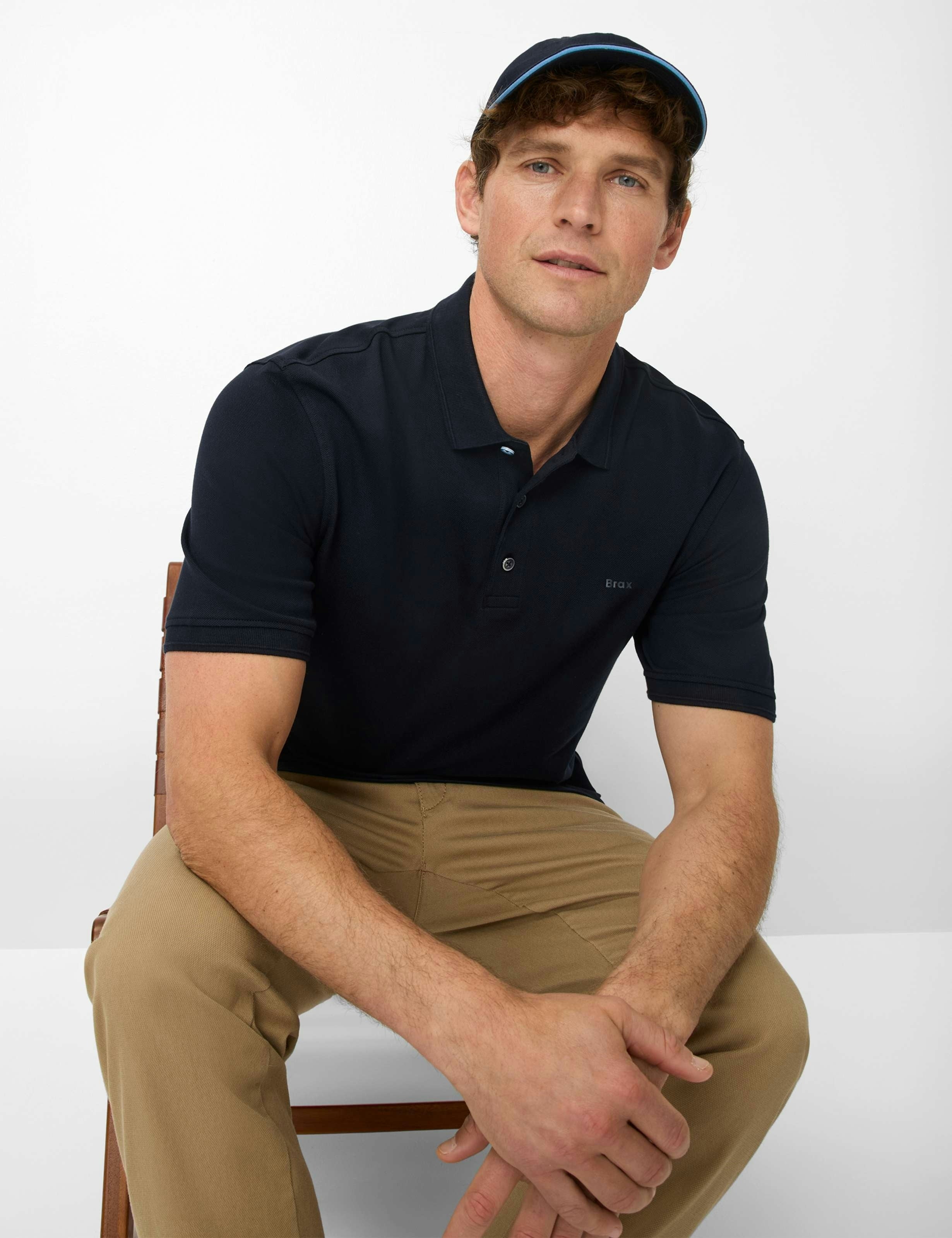 Brax Herren Polo-Shirts  Navy