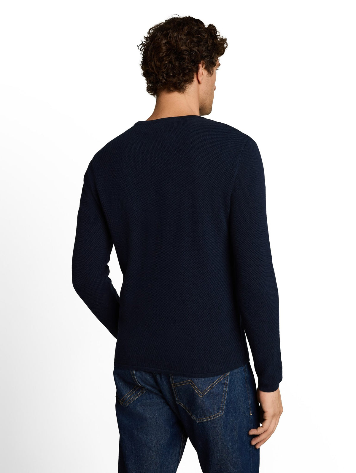 Tom Tailor denim Herren Pullover Sky Captain Blu