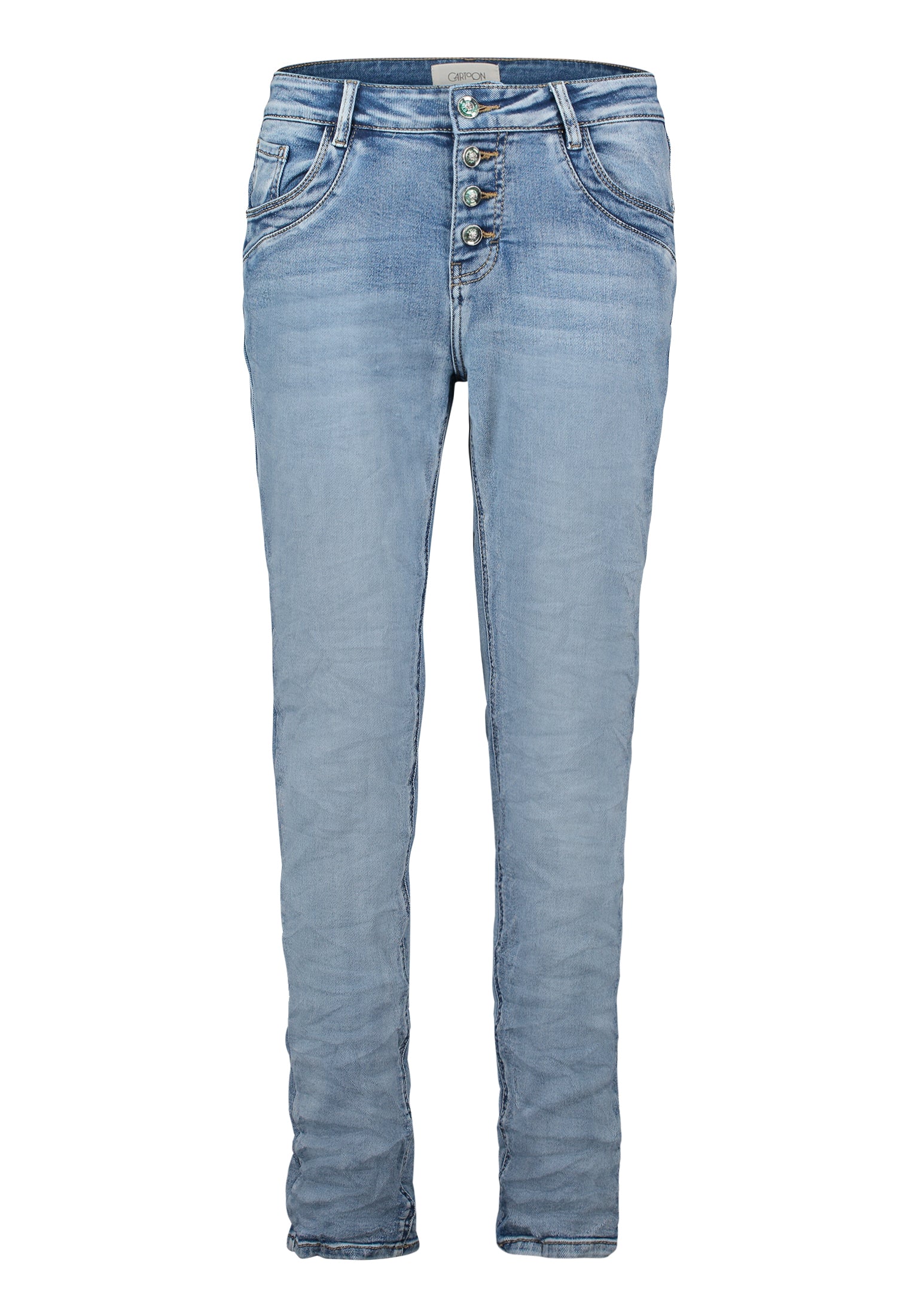 Cartoon Damen Jeans Middle Blue Den
