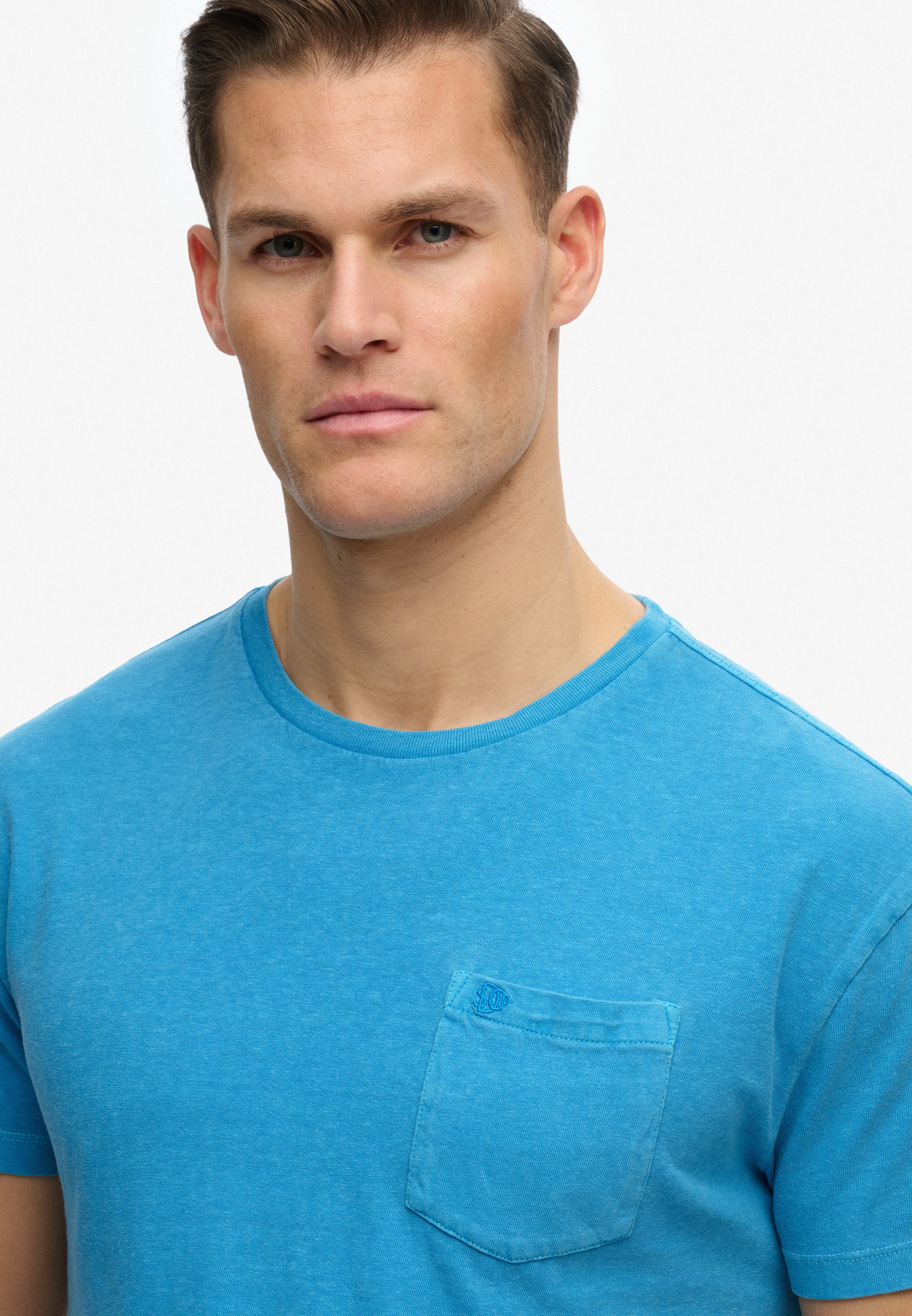Superdry Men Herren T-Shirts kurz Vza Hawaii Blue