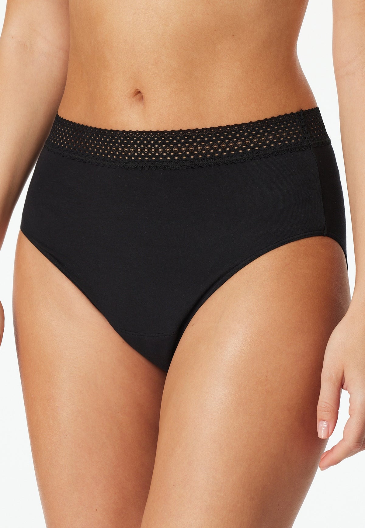 Schiesser Slip Schwarz