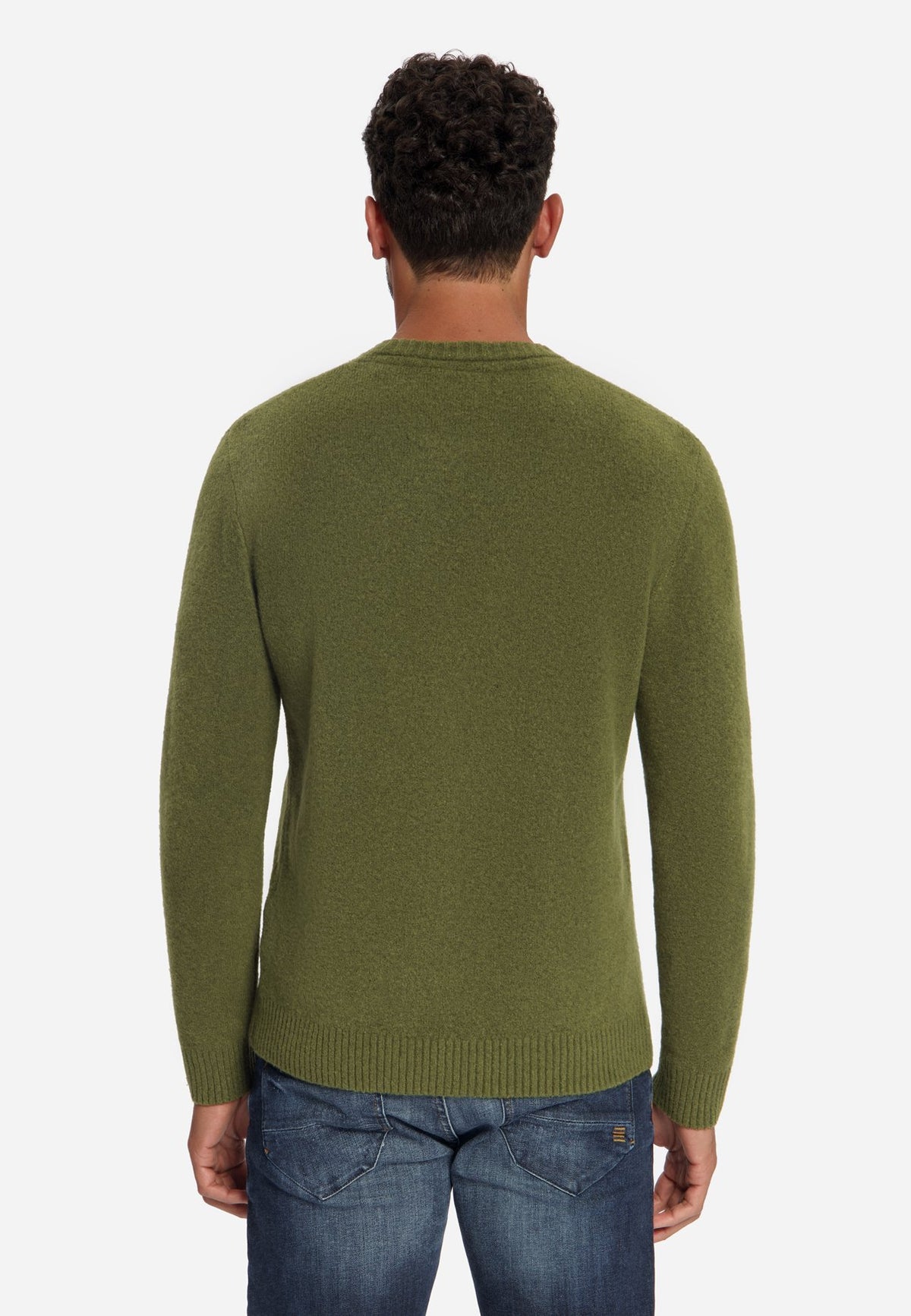 No Excess Herren Pullover Moss