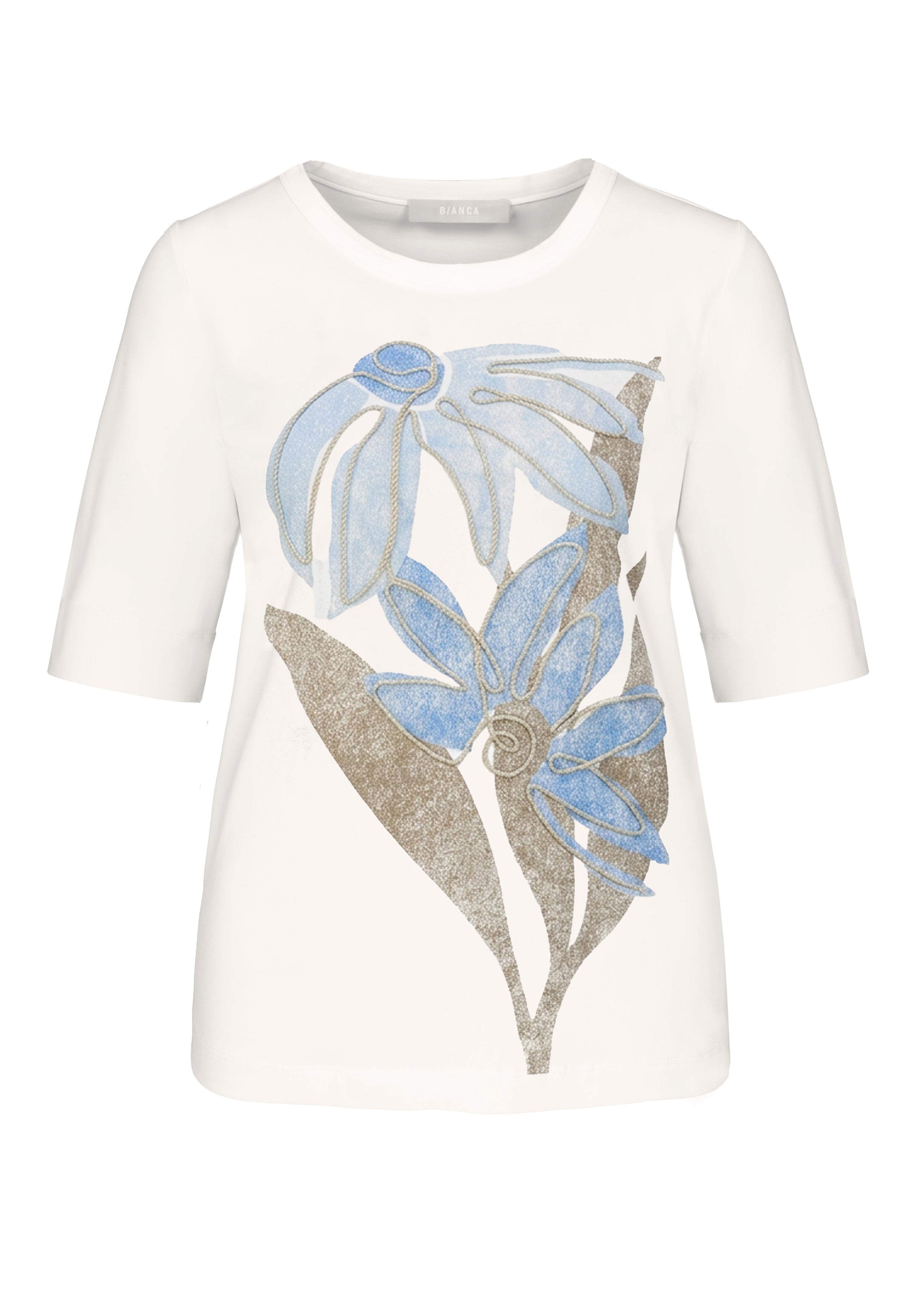 Bianca Damen T-Shirts Cream