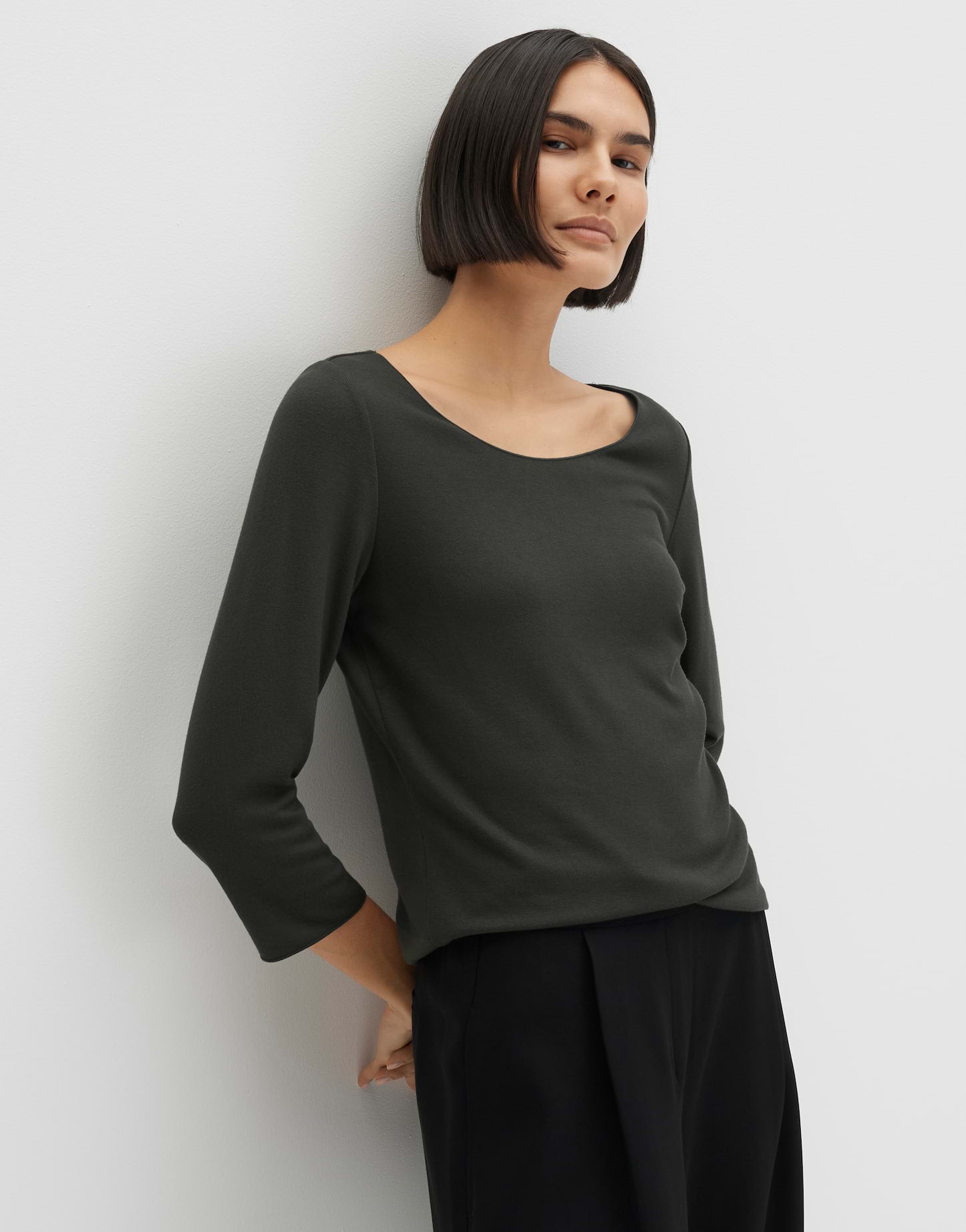 Someday Damen T-Shirts Midnight Olive
