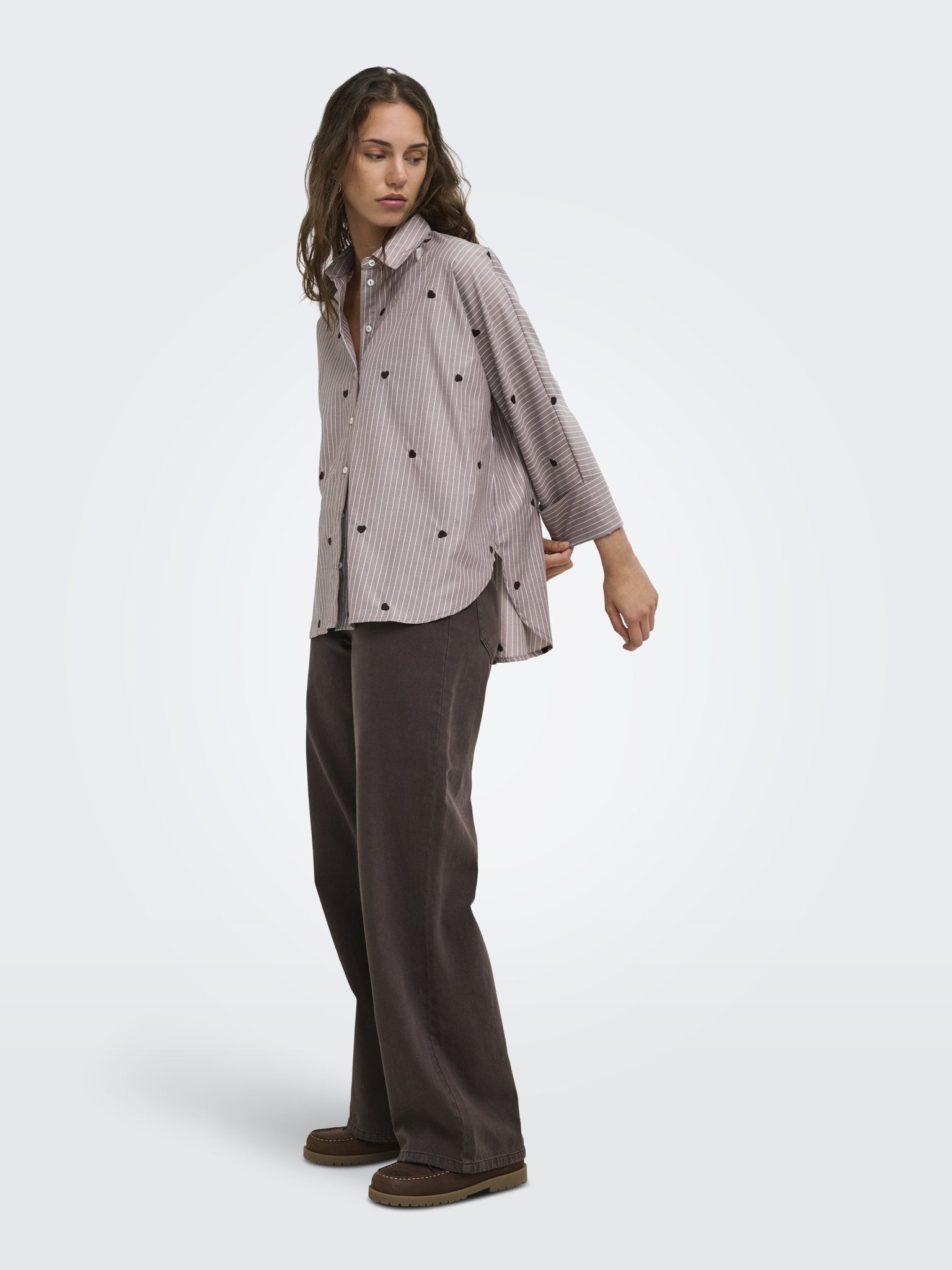 only Damen Blusen Coffee Bean/Str