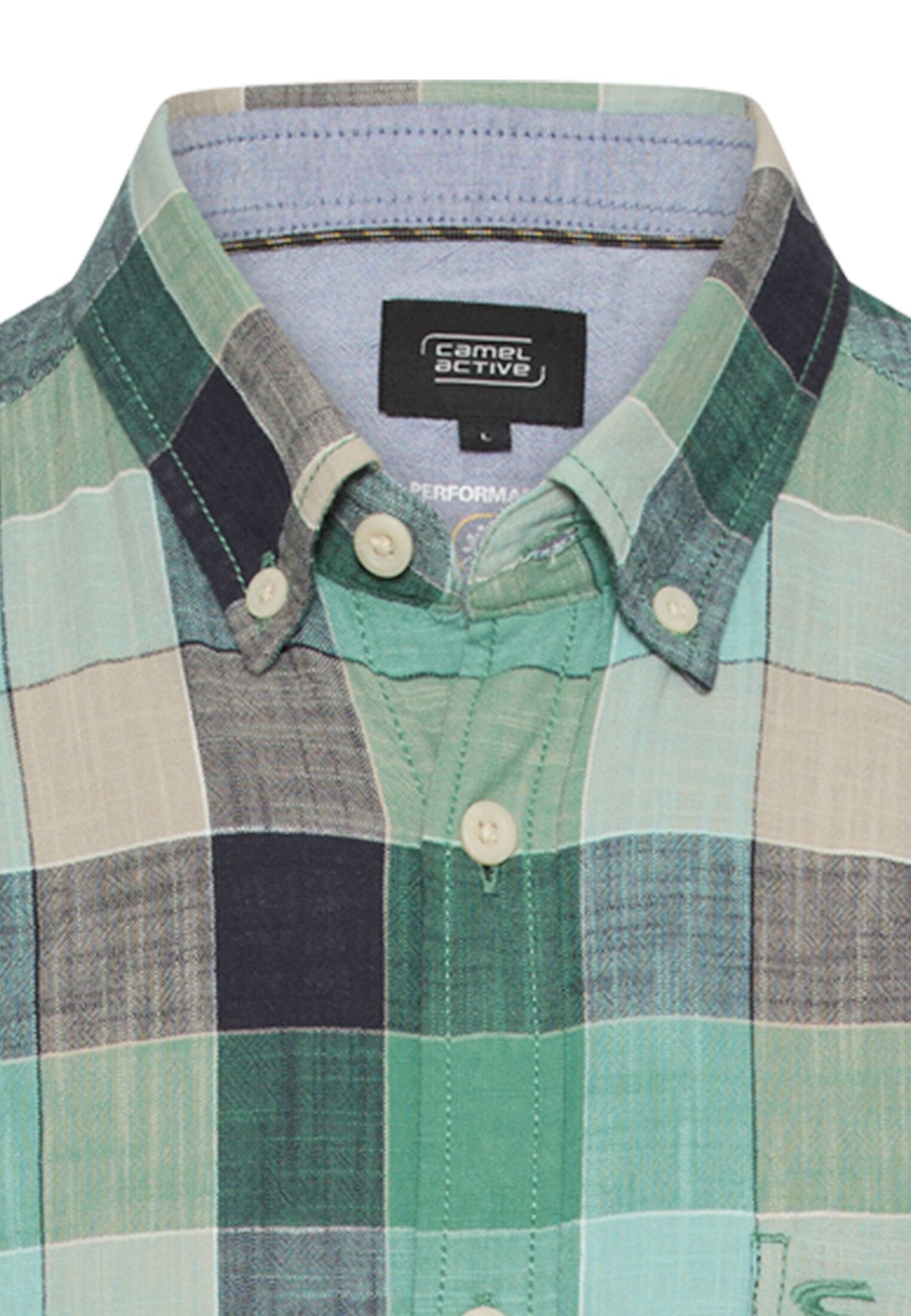 Camel active Herren Hemden kurz  Lagoon Green