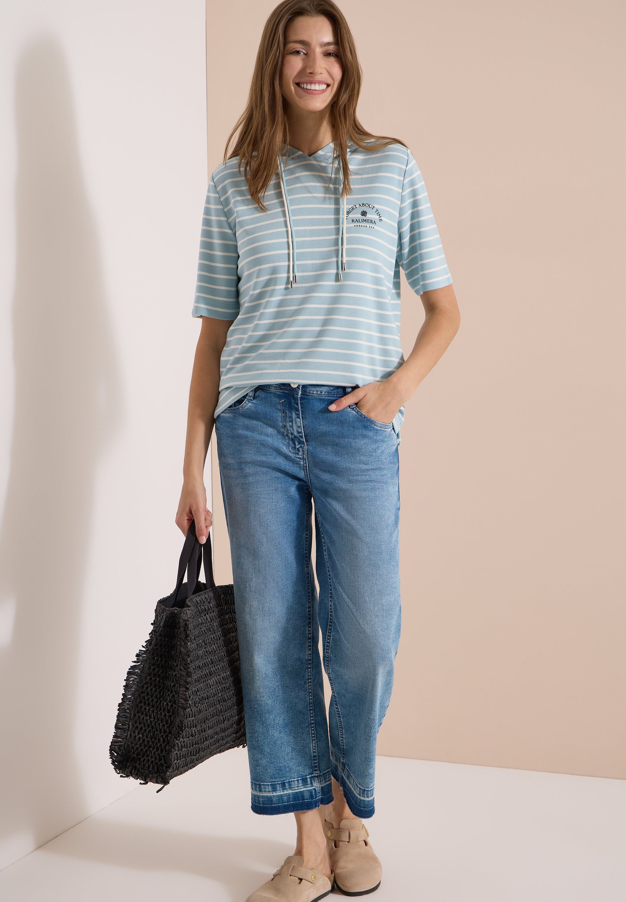 Cecil Damen T-Shirts Crystal M