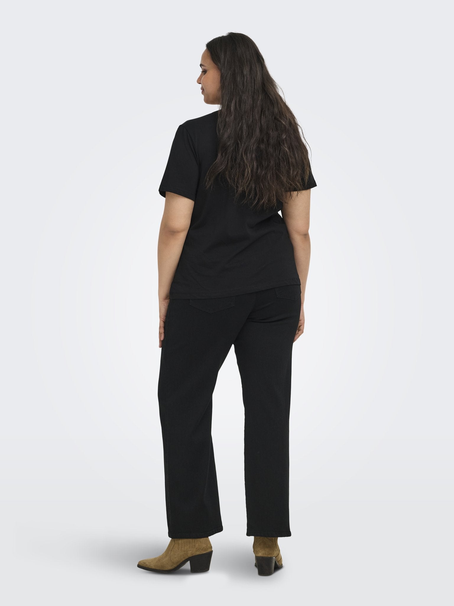 Only Caramkoma Damen T-Shirts Black/Love Leo