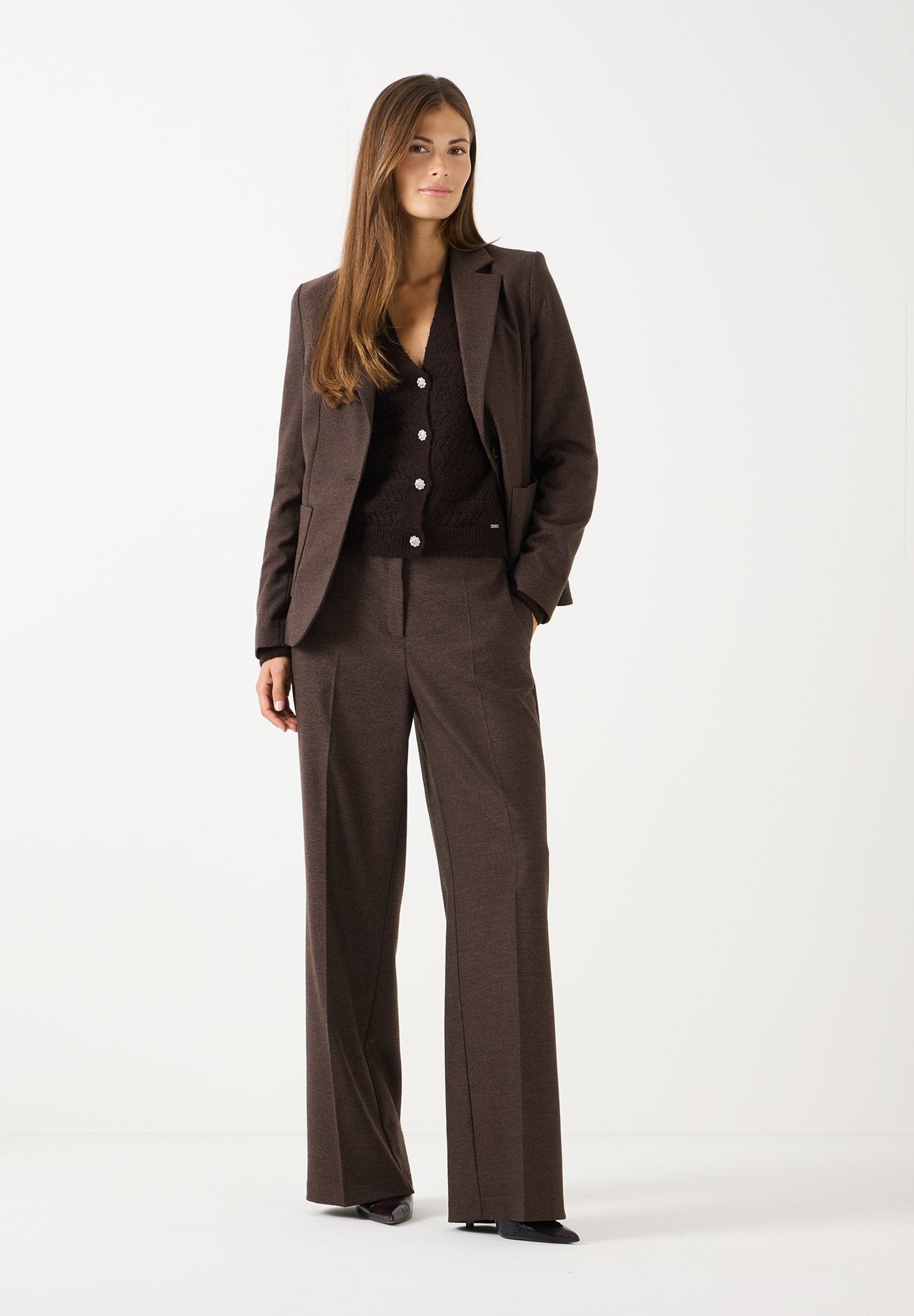 More & More Damen Strickjacken  Espresso B