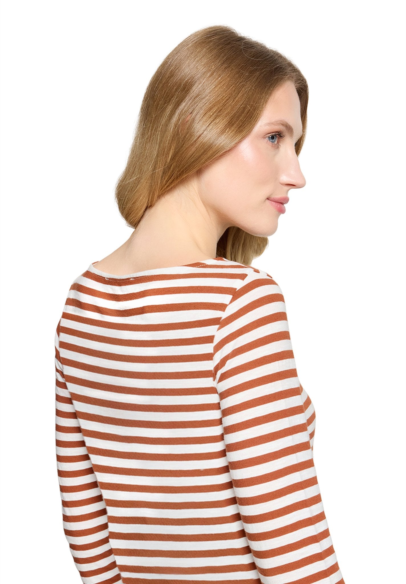 Betty & Co Damen T-Shirts Brown/Cream