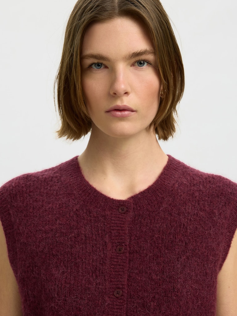 Selected Femme Damen Pullover Tawny Port/Mela