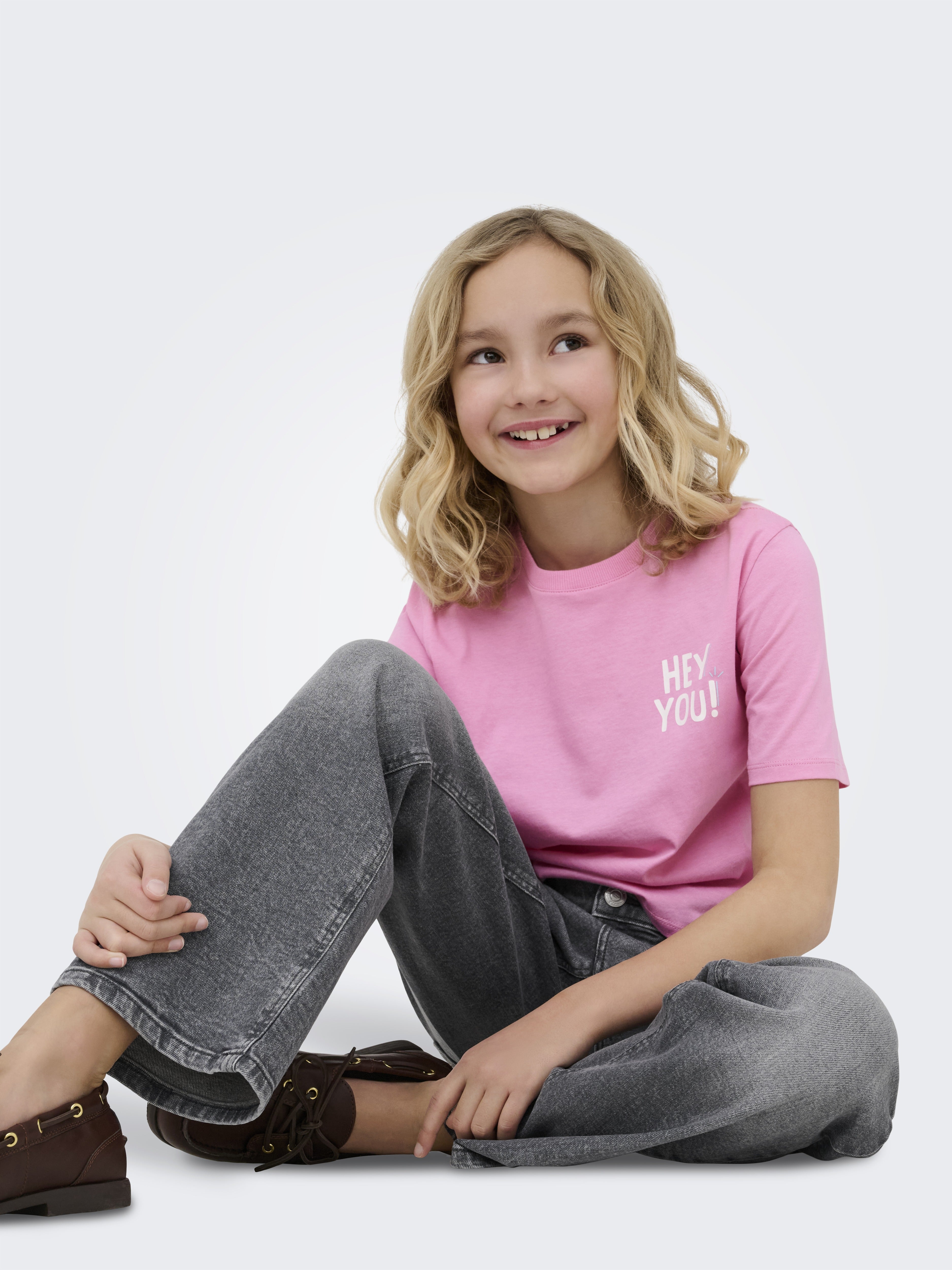 Only Mädchen Hosen, Jeans & Leggings Light Grey Deni