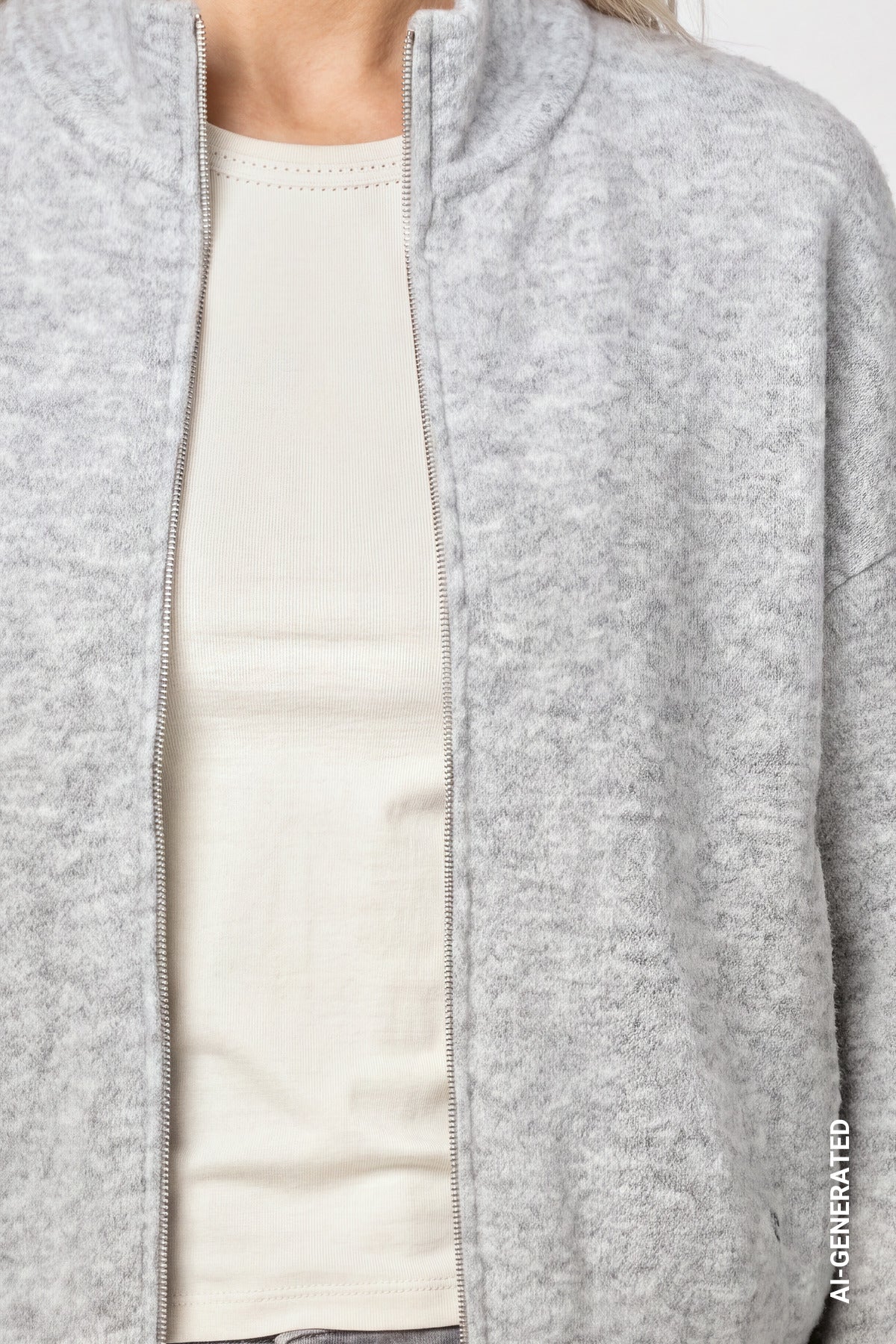 Monari Damen Strickjacken Light Grey