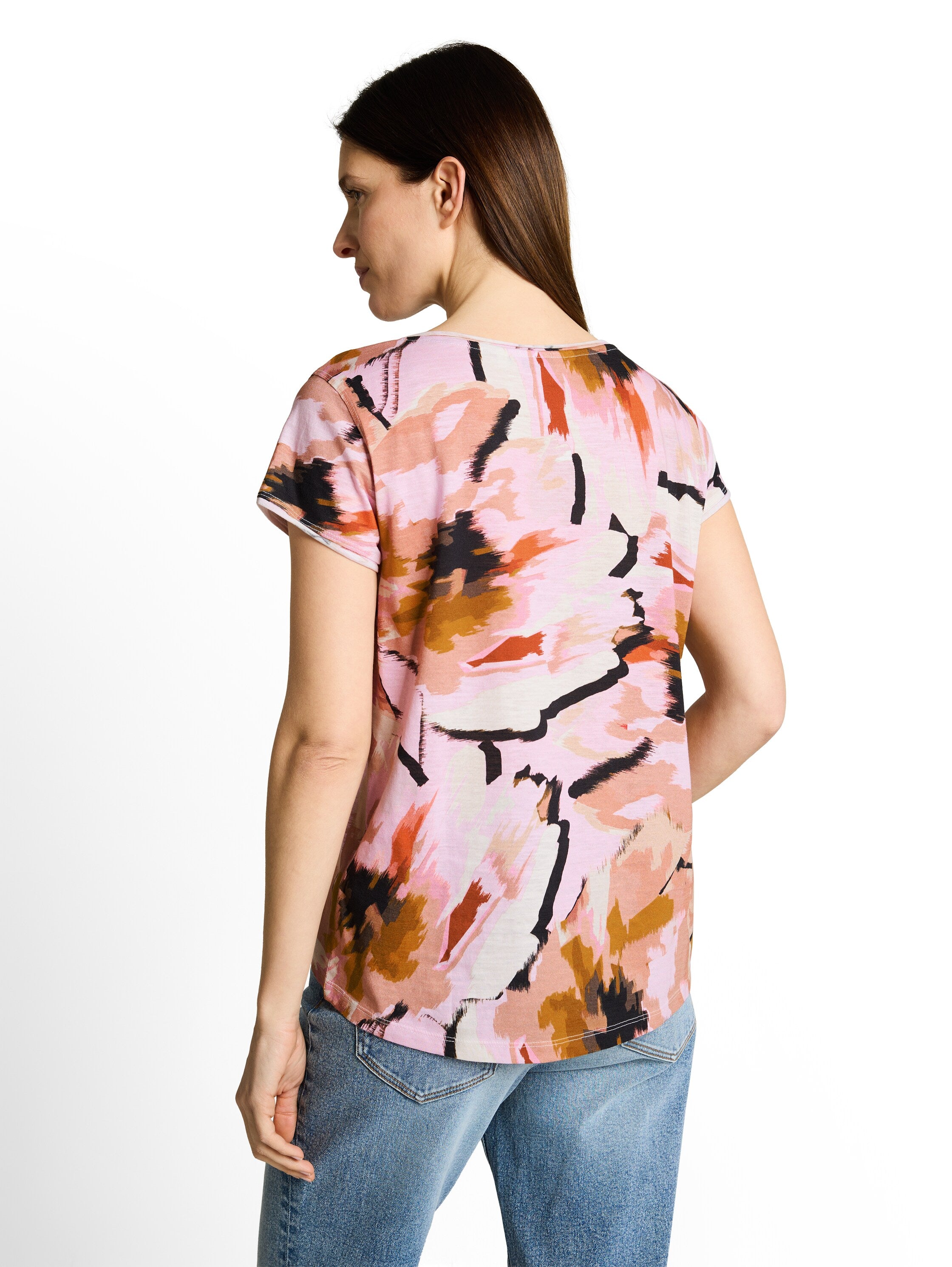 Tom Tailor Damen T-Shirts Big Abstract Fl