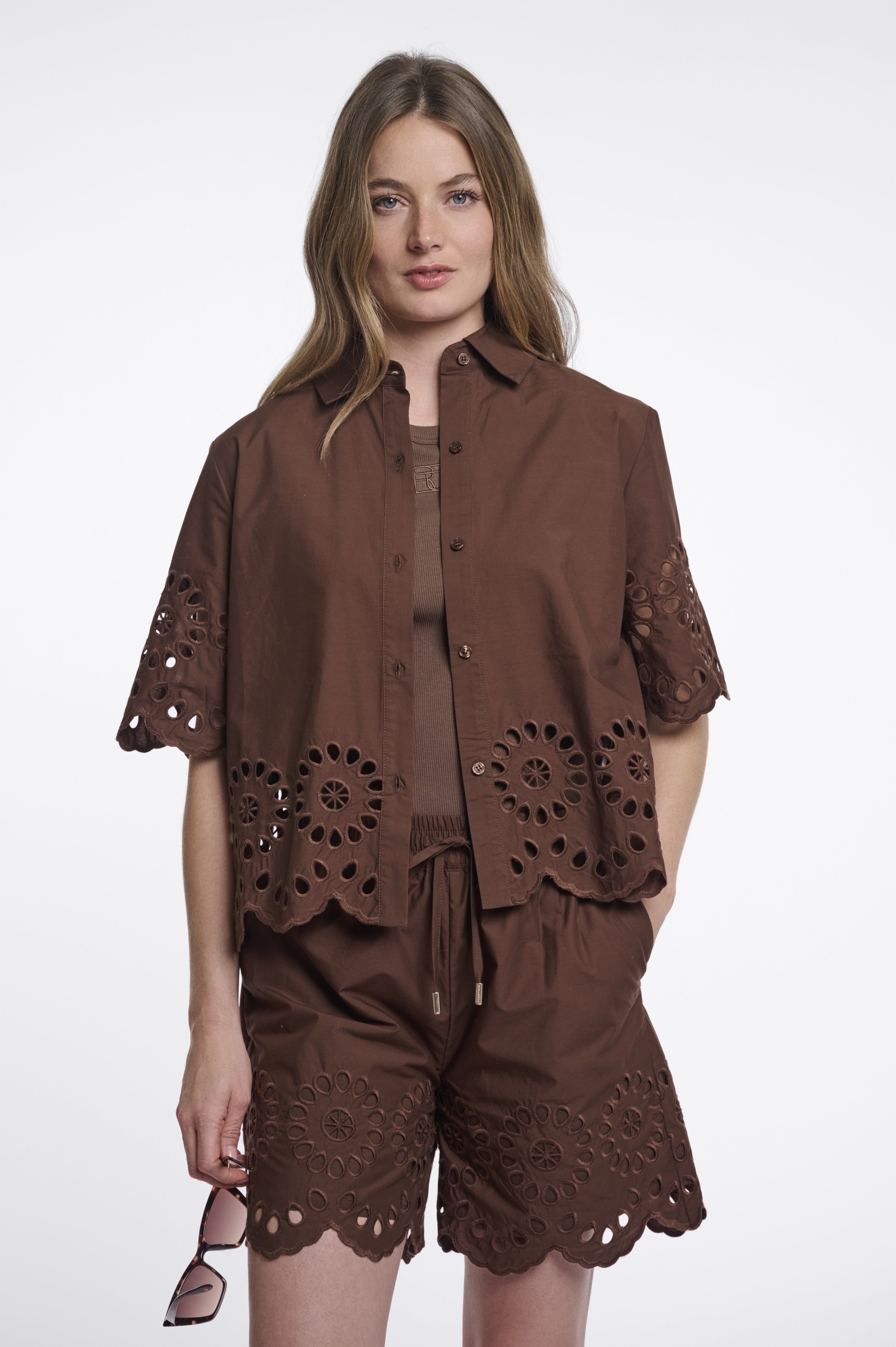 Rino & Pelle Damen Blusen  Dark Brow