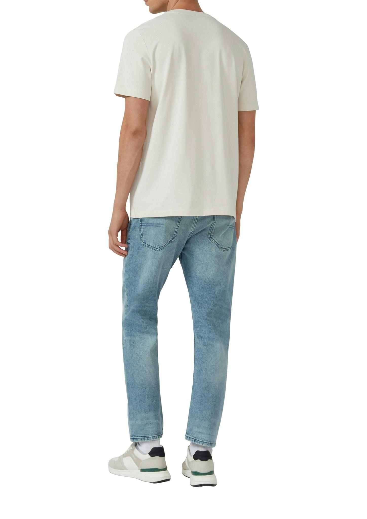 S. Oliver red Herren T-Shirts kurz Grey/Black