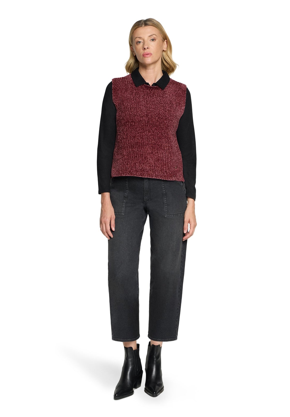 Betty & Co Damen Pullover Fall Burgundy