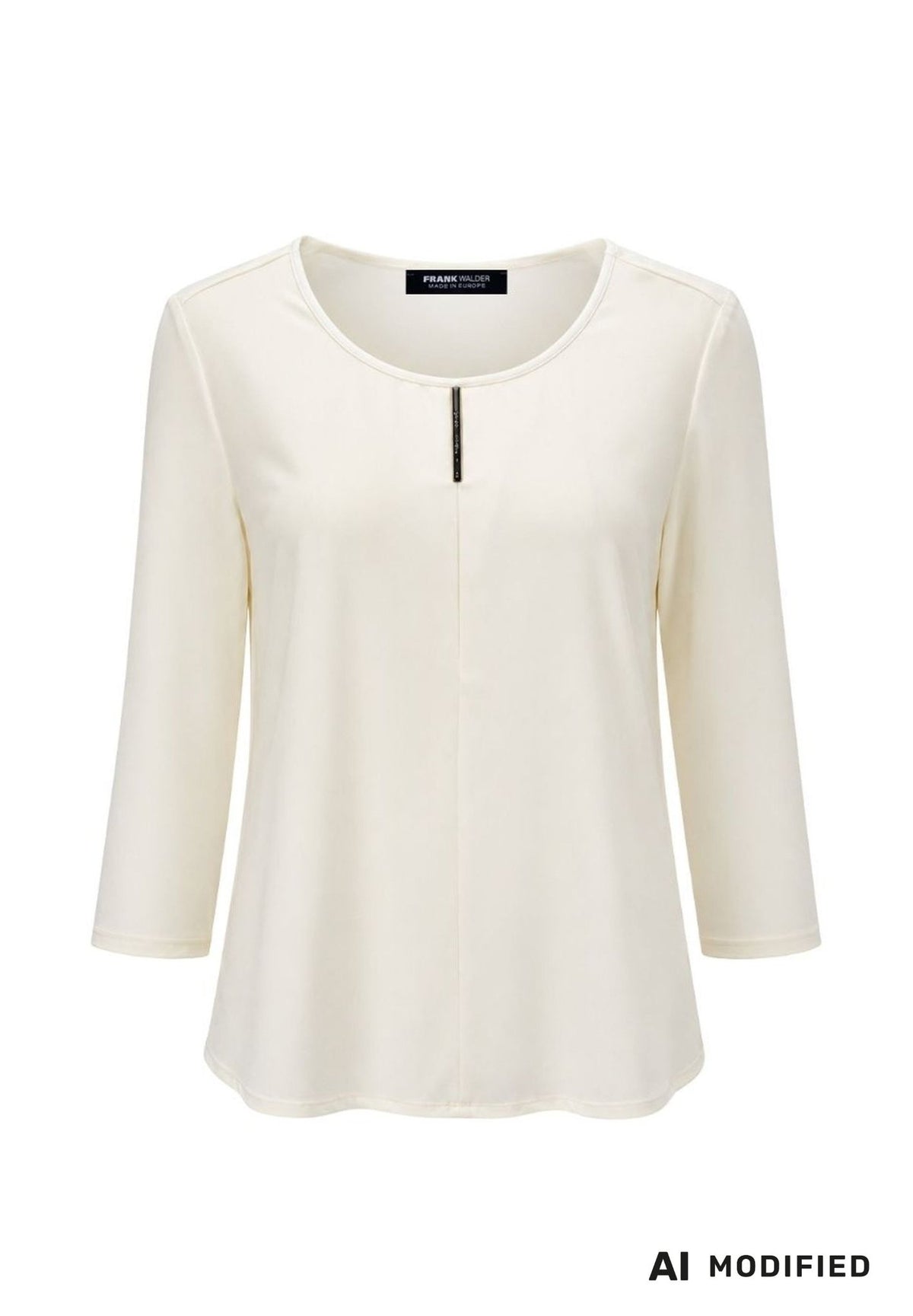 Frank Walder Damen Blusen kurz Ivory