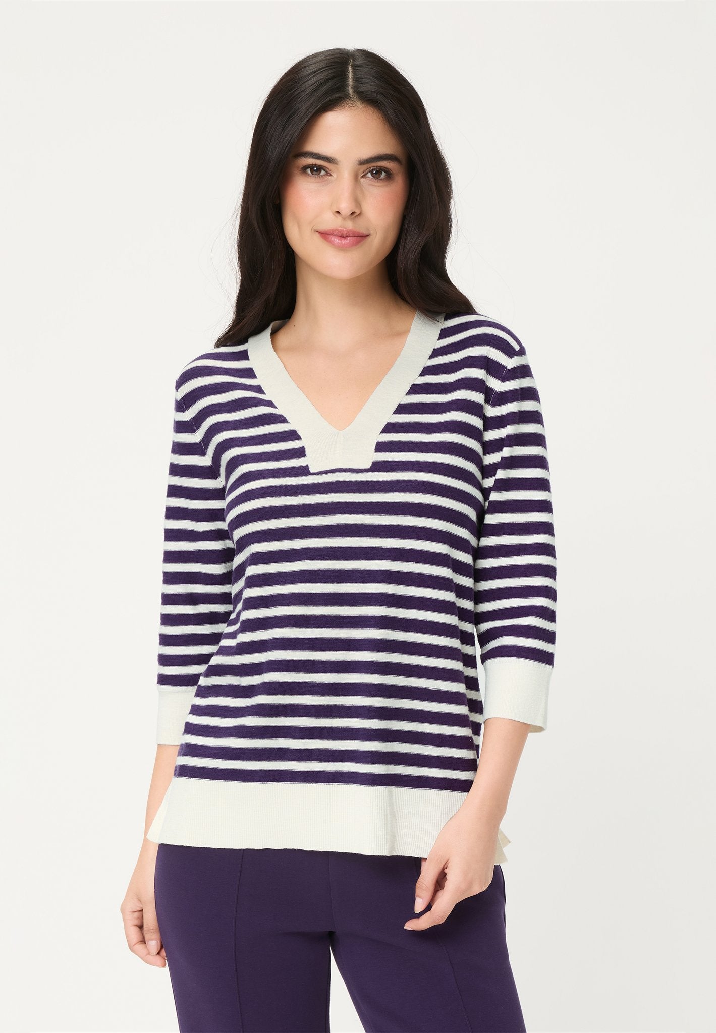 Olsen Damen Pullover Plum