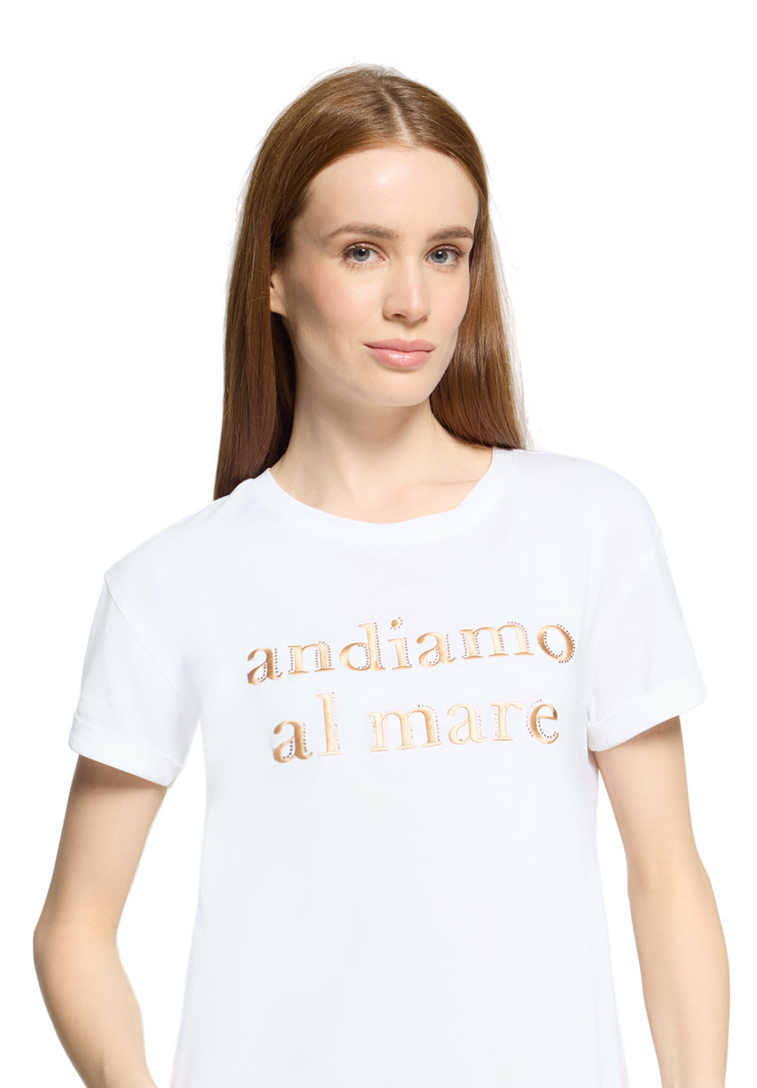 Betty & Co Damen T-Shirts Patch White/Bei