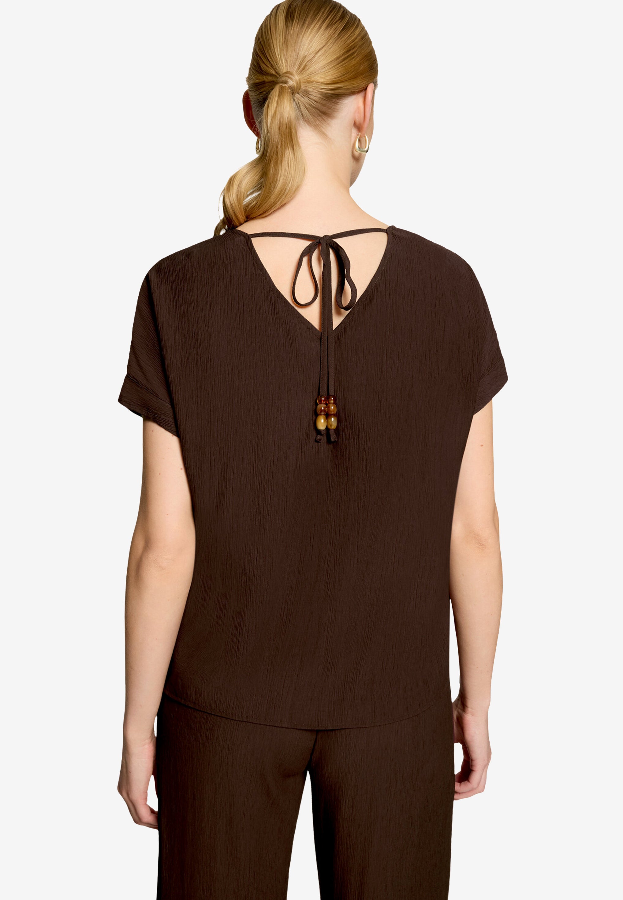 Zero Damen Blusen Chocolate Plum
