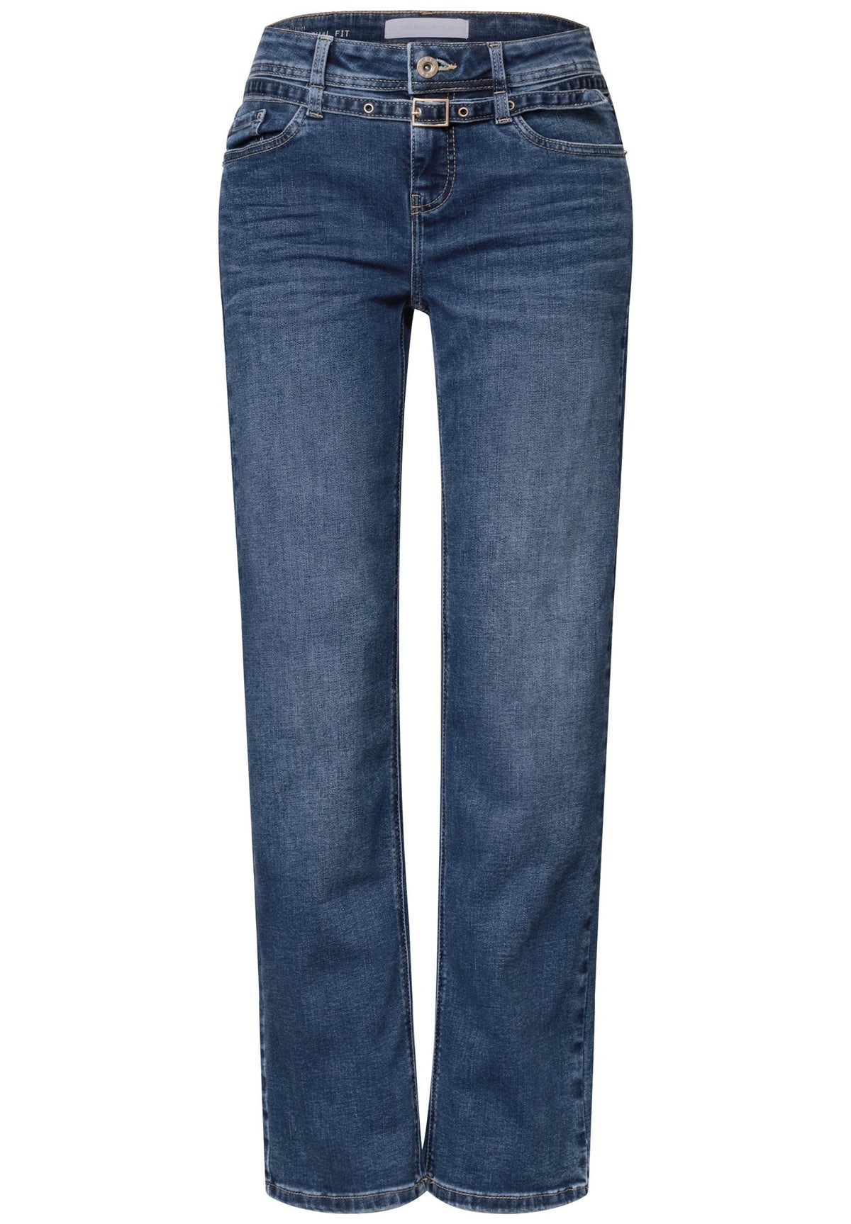 Street One Damen Hosen  Mid Blue