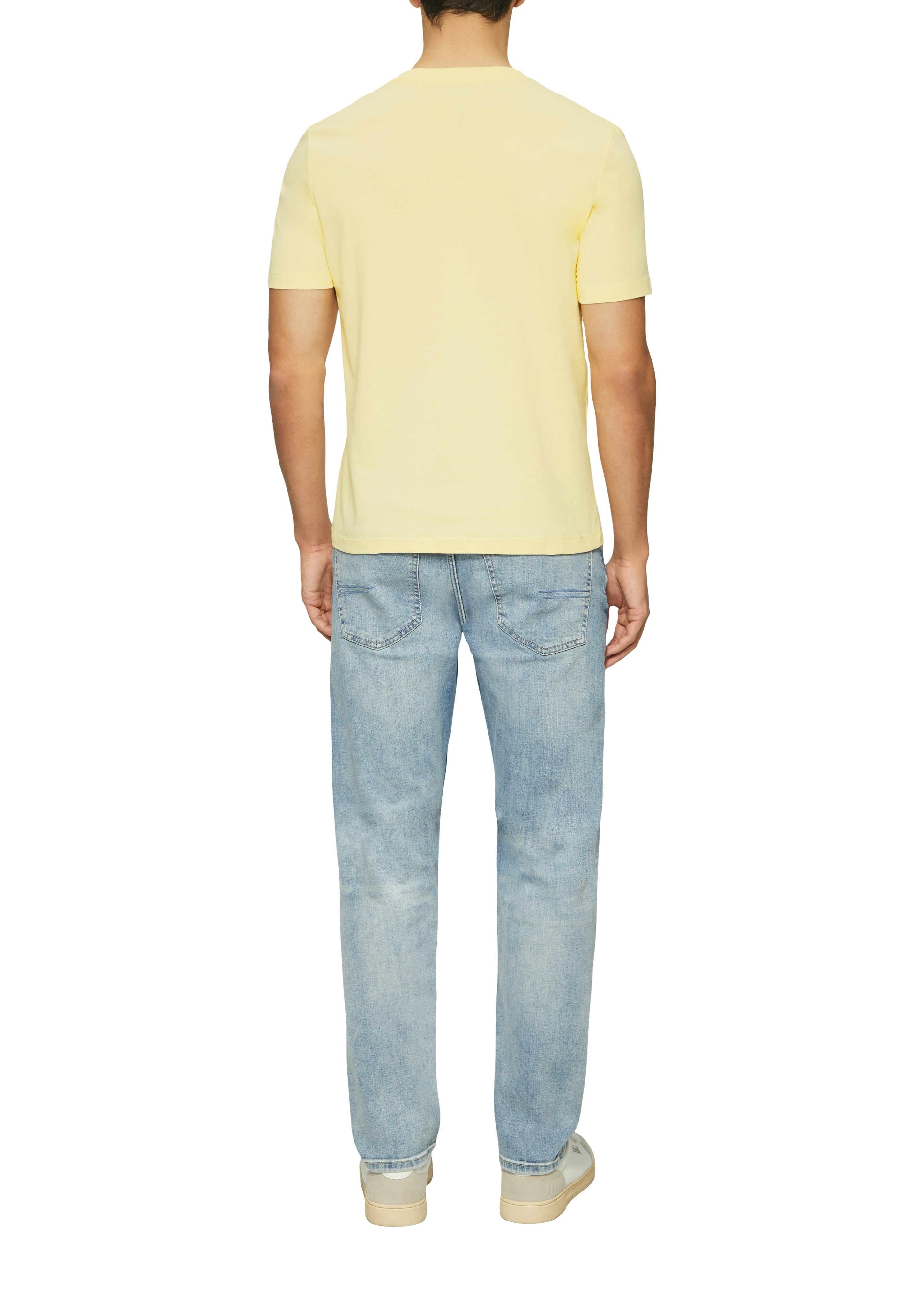S. Oliver red Herren T-Shirts kurz Yellow