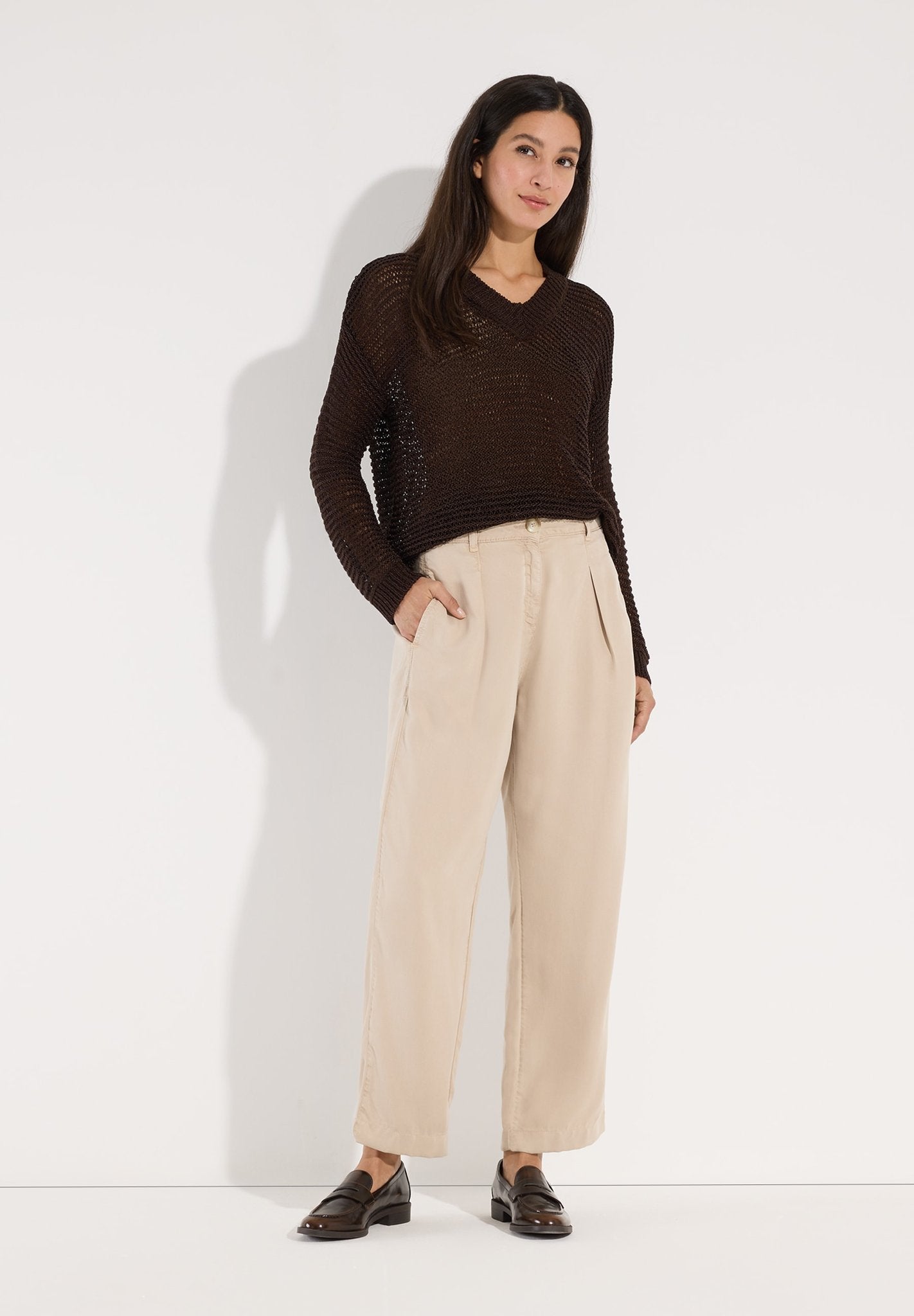 More & More Damen Pullover  Espresso B