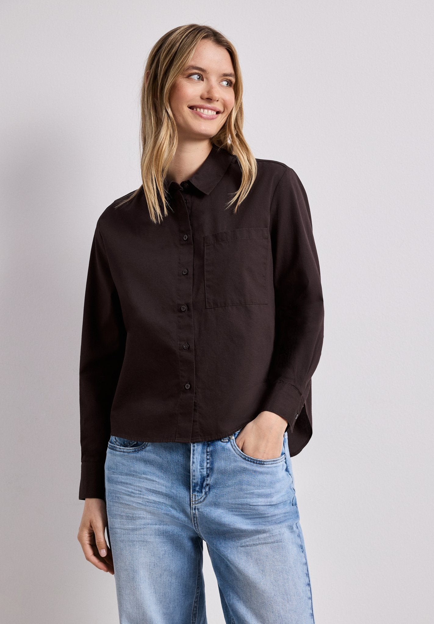 Street One Damen Blusen  Espresso