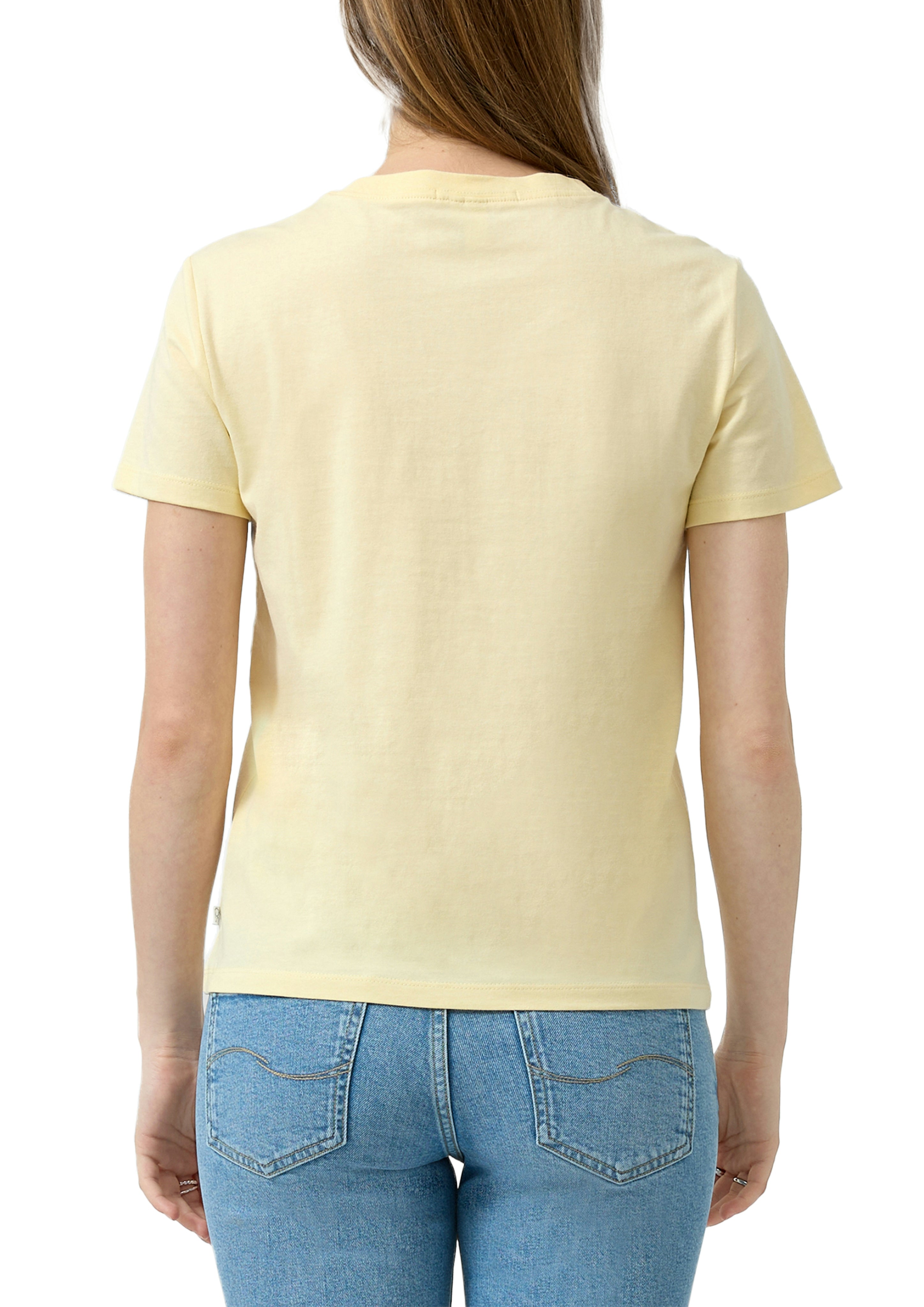 QS by S.Oliver Damen T-Shirts Yellow