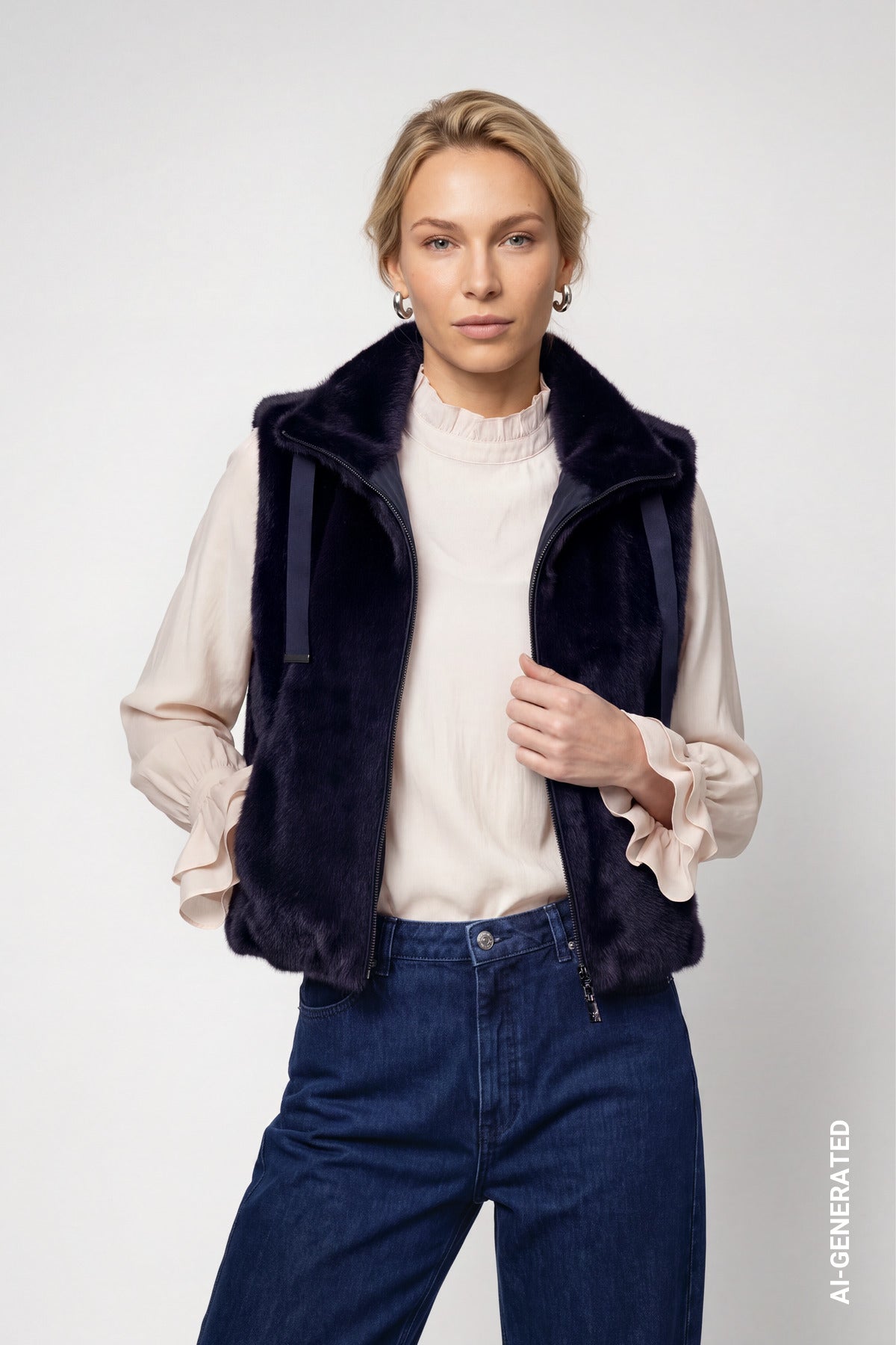 Monari Damen Outdoorwesten  Dark Blue
