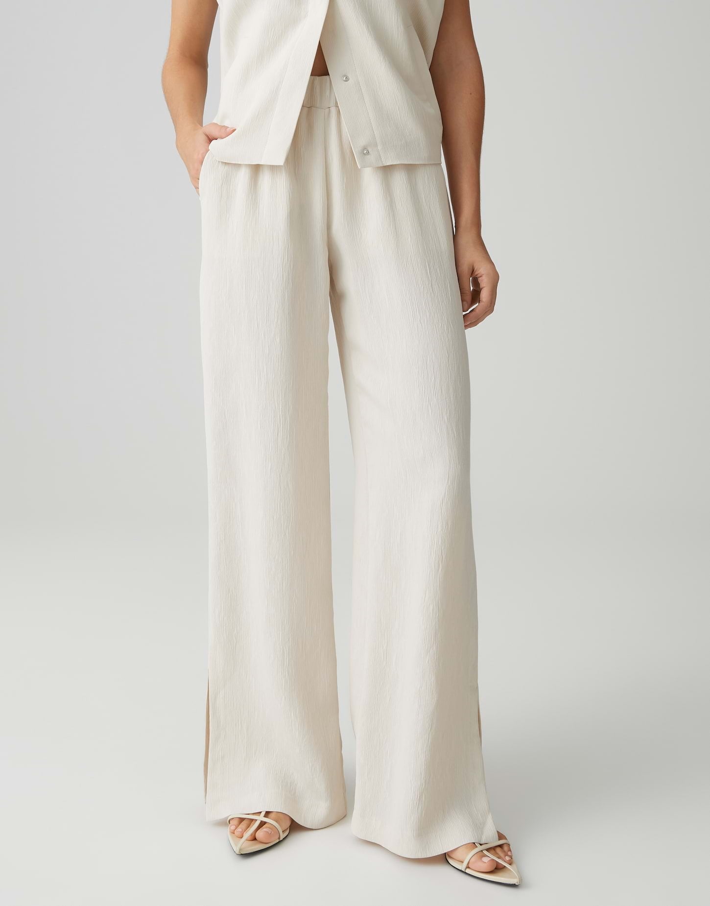 Opus Pants Damen Hosen  Natural G